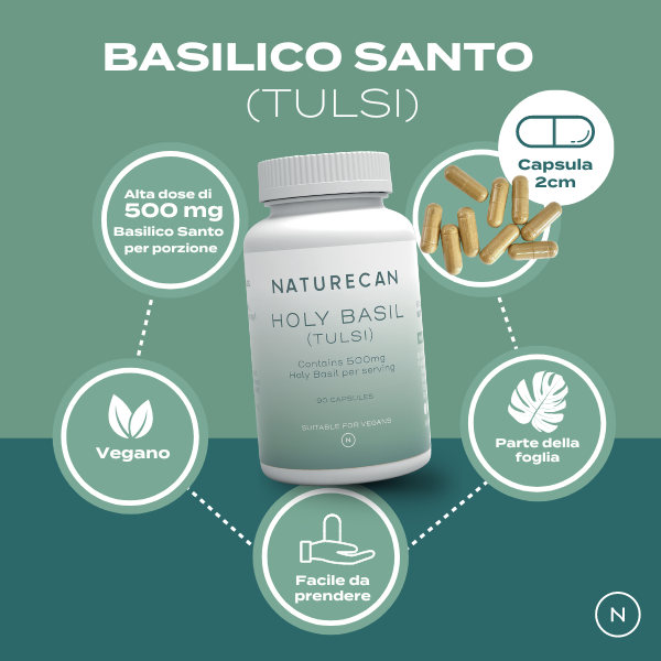 Naturecan Adaptogens Basilico Santo capsule 500 mg