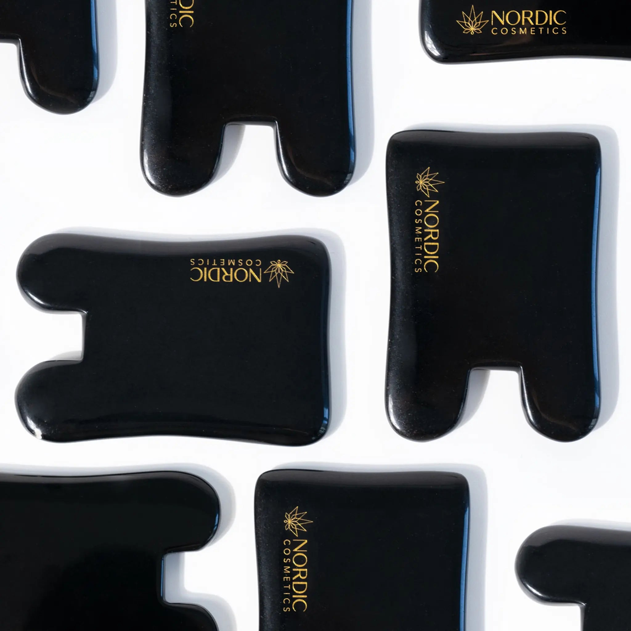 Nordic Oil Gua Sha ossidiana nera modellante viso