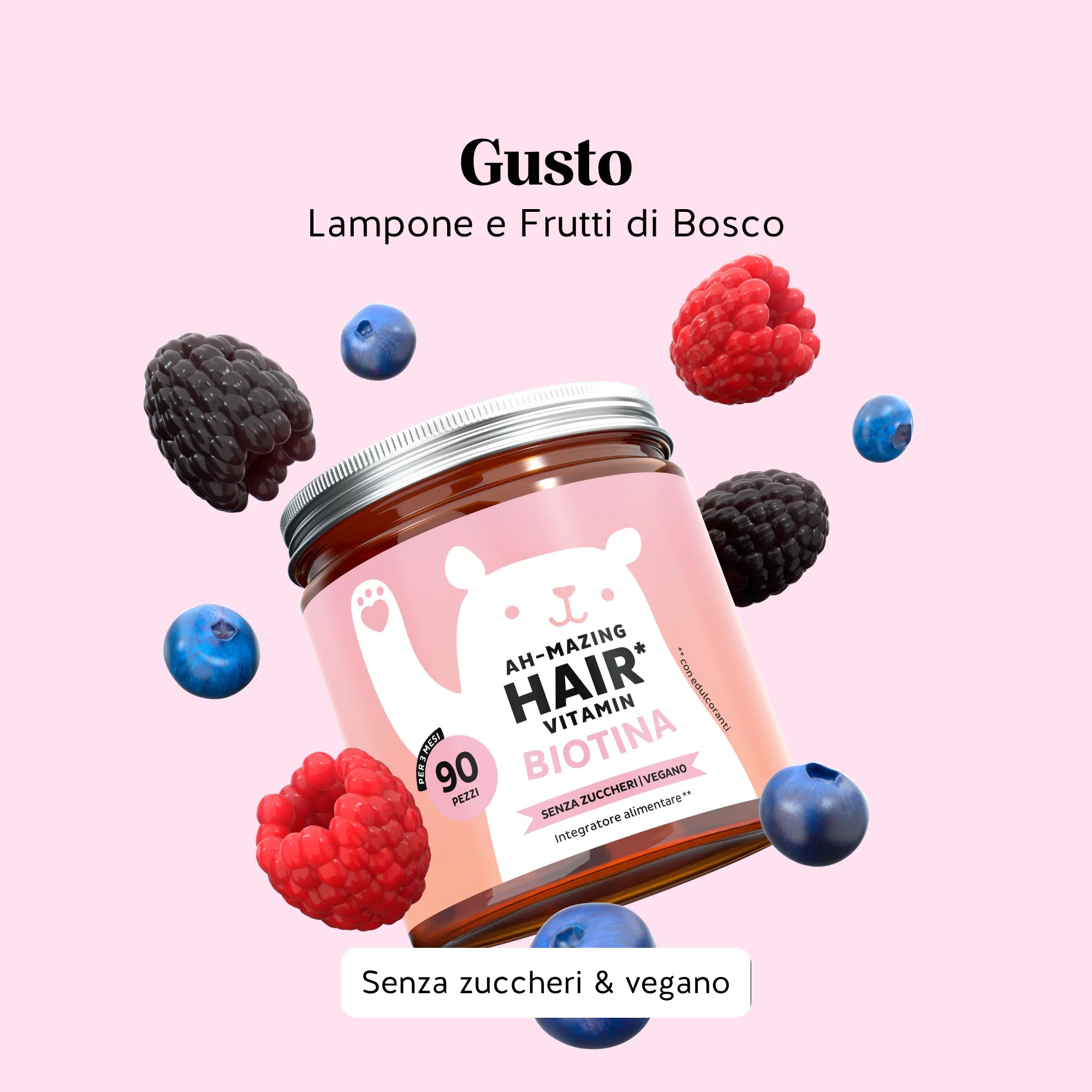 Beauty Bears Ah-Mazing Hair Biotina gommose 45 giorni zinco