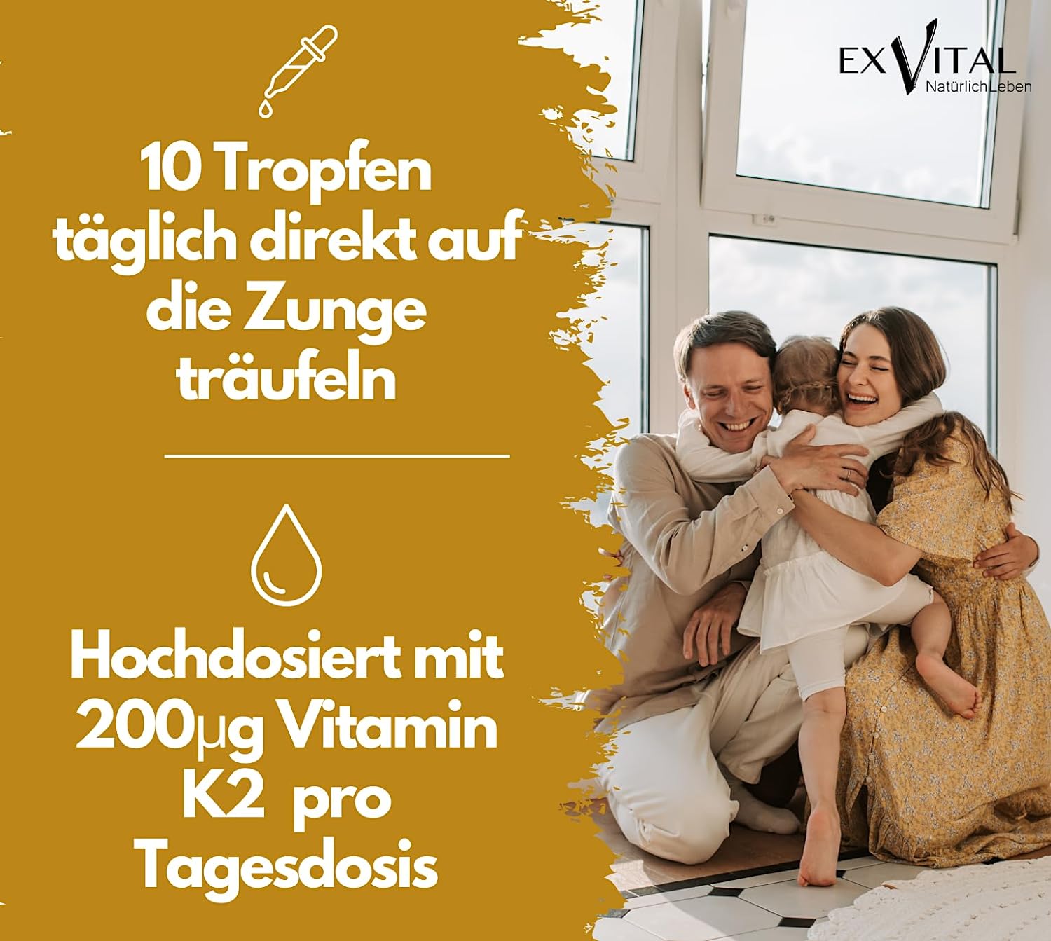 EXVital Essentials Vitamina K2 MK-7 Gocce 30ml Vegano