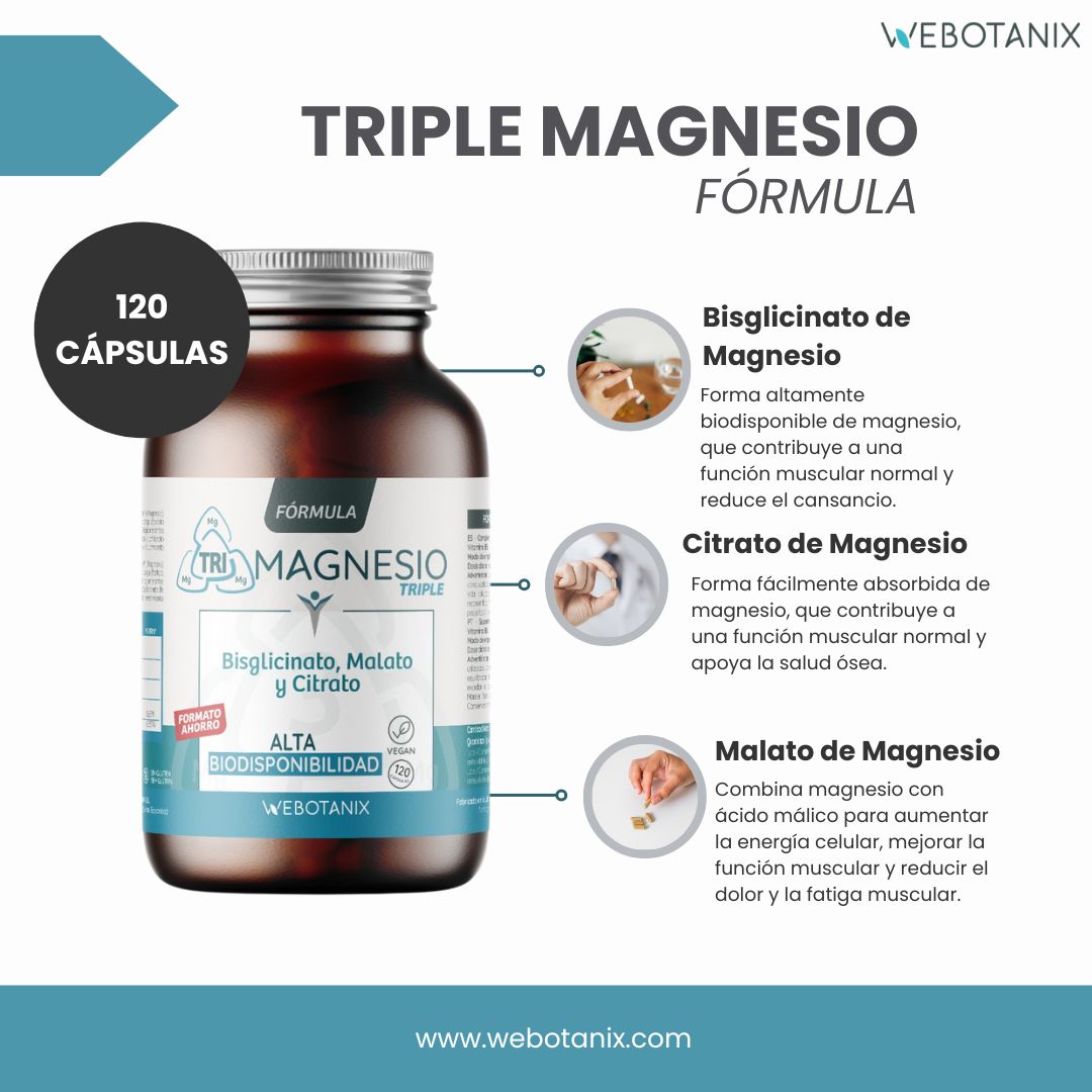 Webotanix Formula Triple Magnesio 120 capsule vitamina B6