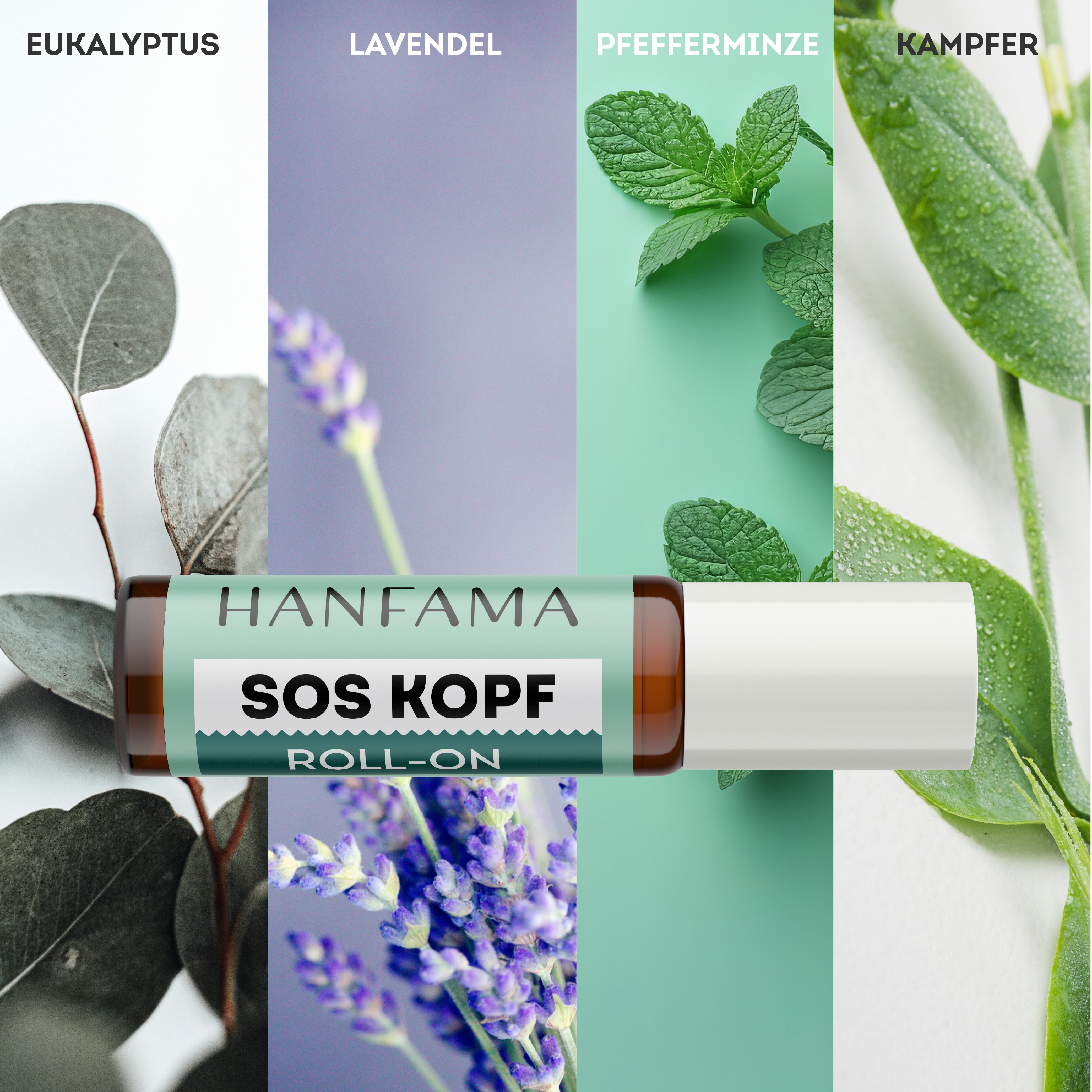Hanfama Antistress roll-on testa menta eucalipto 10 ml