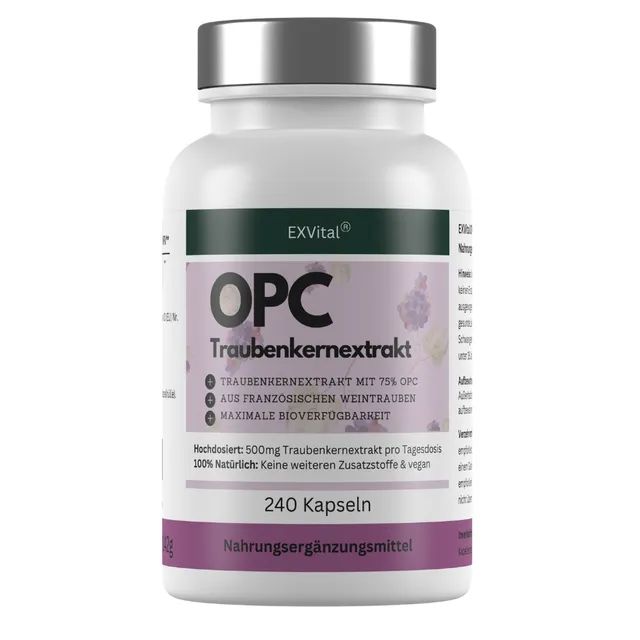 EXVital Beauty & Anti-Aging OPC 240 capsule semi uva alto dosaggio