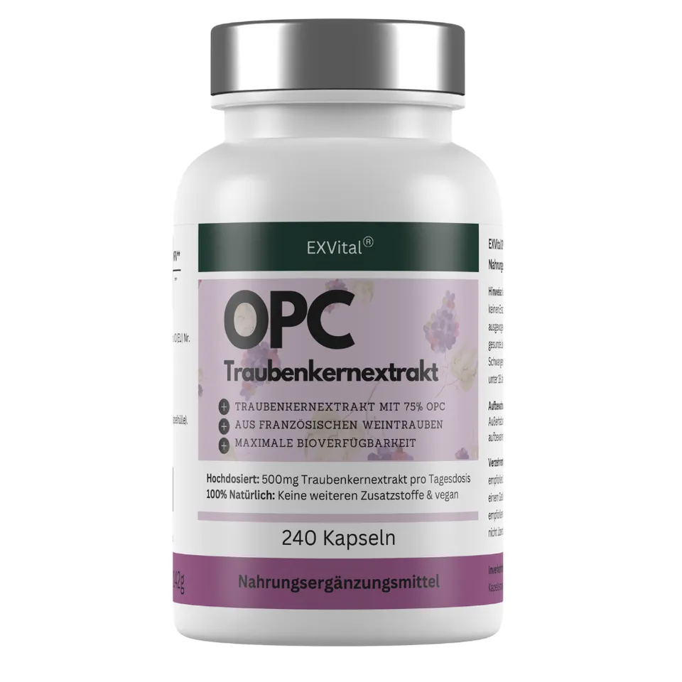 EXVital Beauty & Anti-Aging OPC 240 capsule semi uva alto dosaggio