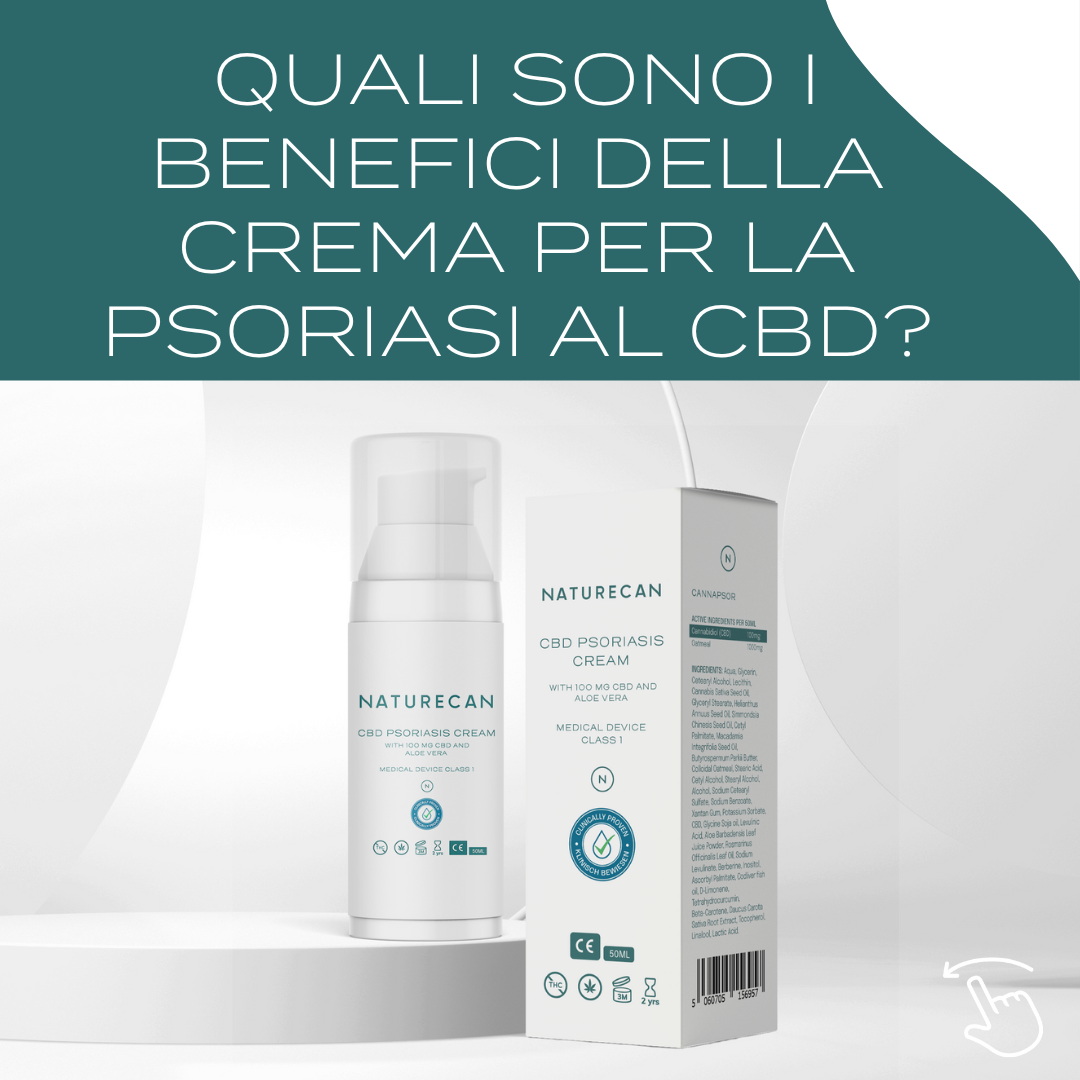 Naturecan CBD Crema Psoriasi 50 ml 100 mg aloe vera