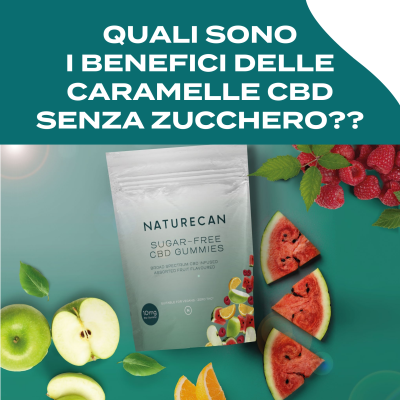 Naturecan CBD Gummies Caramelle 30 gommose 10mg Senza Zucchero