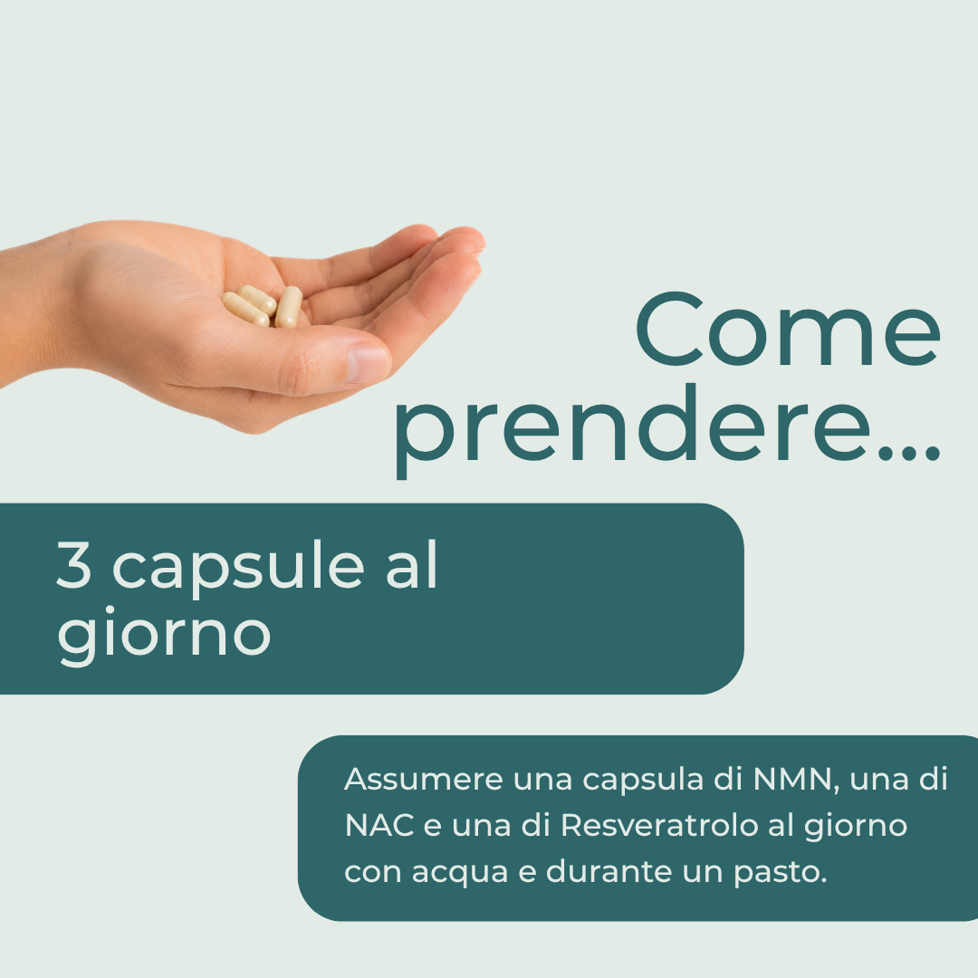 Naturecan Bundles Anti-età NMN NAC Resveratrolo Capsule Longevità