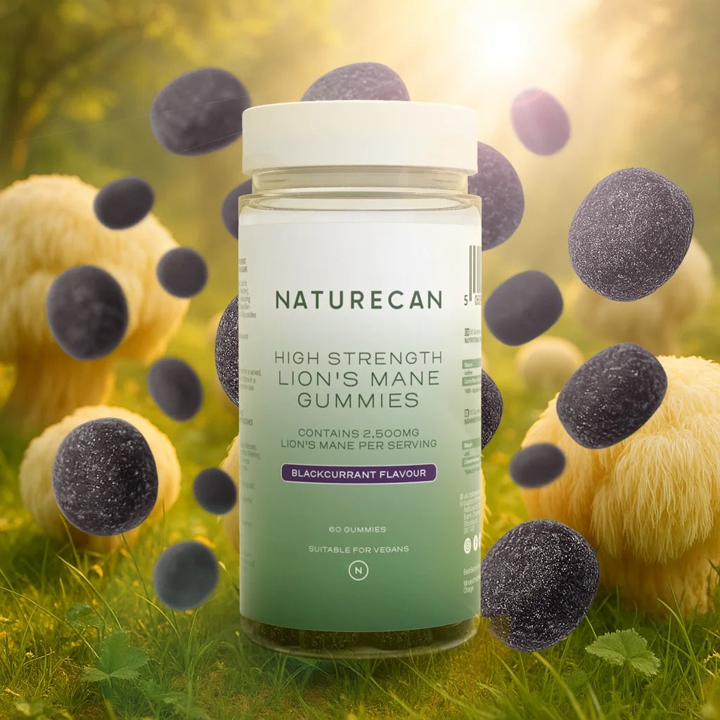 Naturecan Adaptogens Criniera di Leone Gommose 60 Mirtillo Cervello