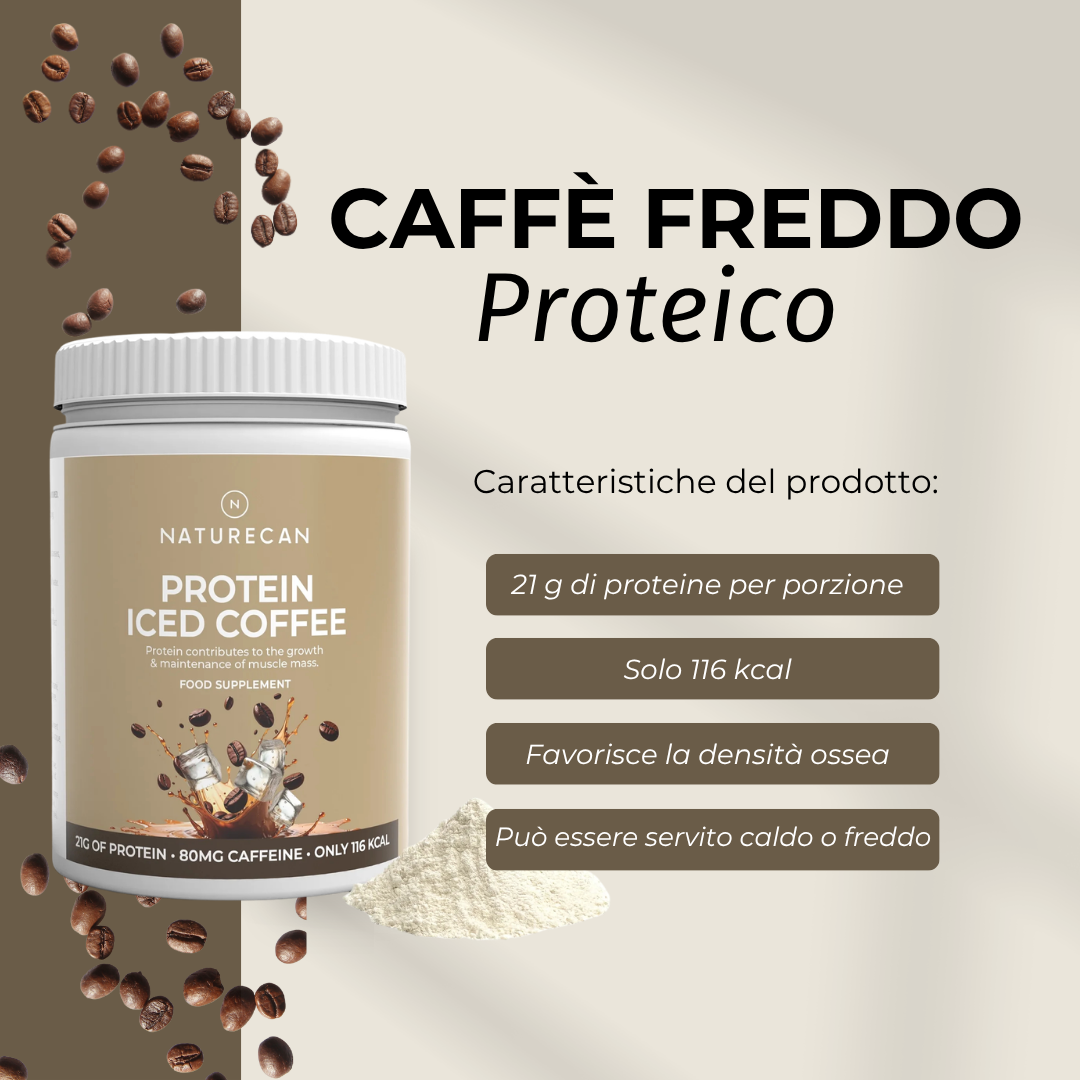 Naturecan Protein Caffè Proteico Iced Coffee 1000gr 21g proteine