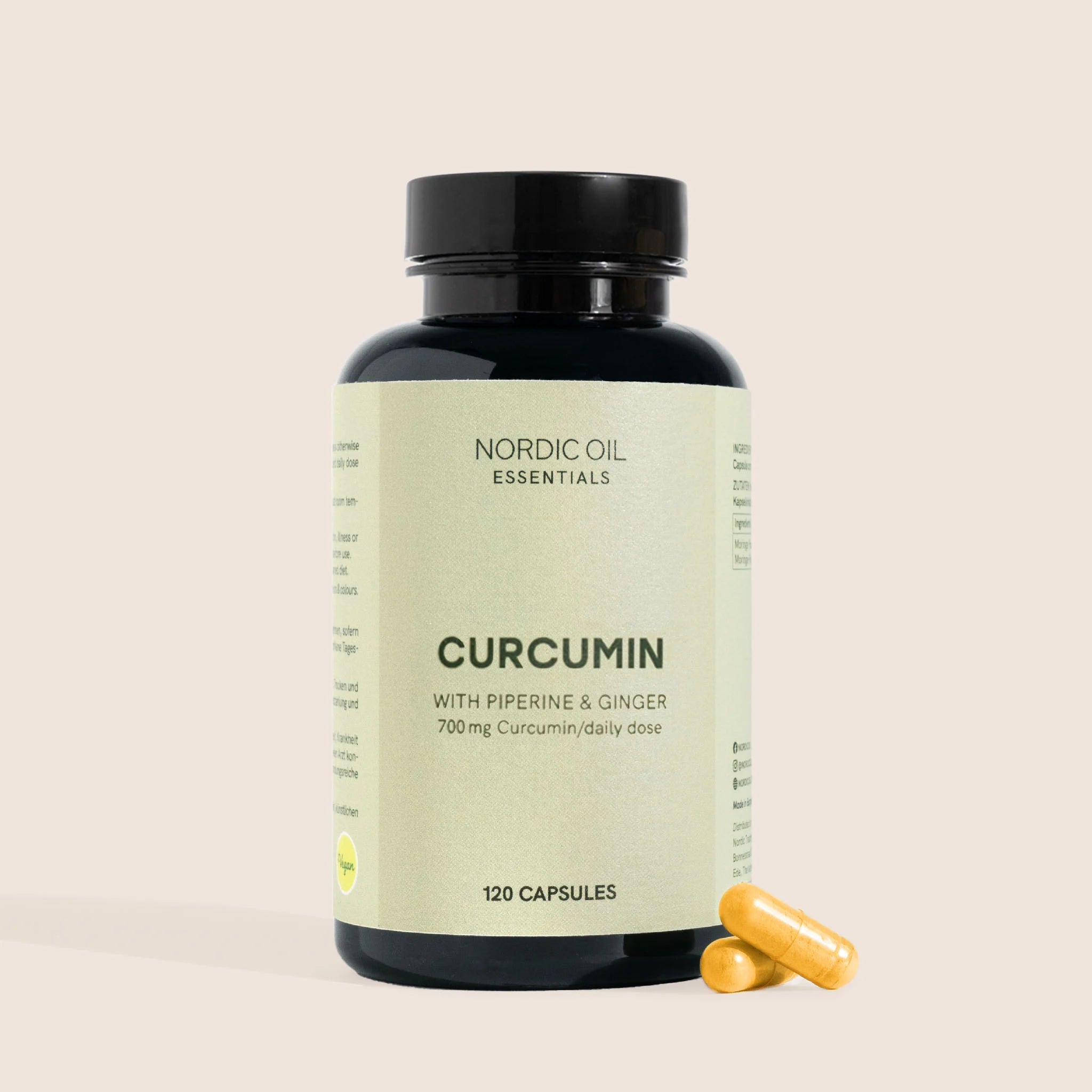 Nordic Oil Curcumina 700 mg 120 Capsule con piperina
