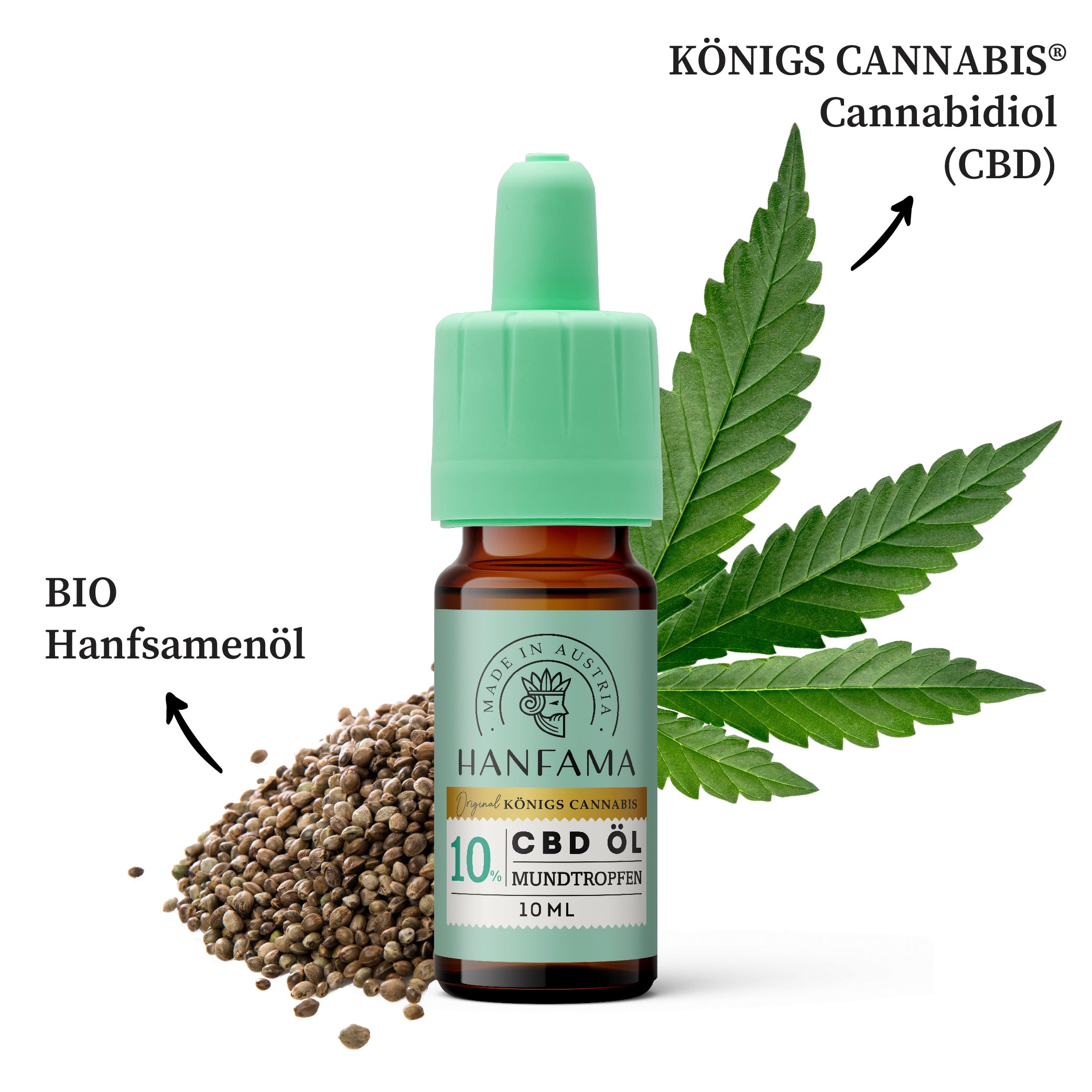 Hanfama CBD Öl 10% olio CBD 10ml 1000mg THC free