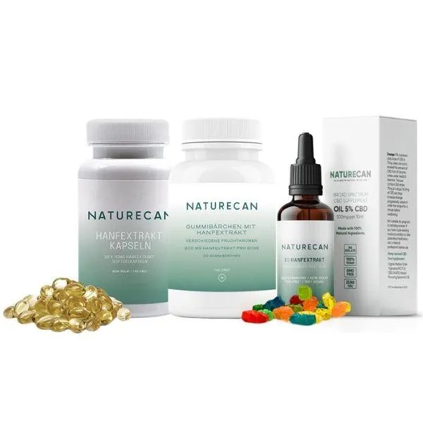 Naturecan Bundles Beginner Olio Capsule Gommosi 900mg CBD