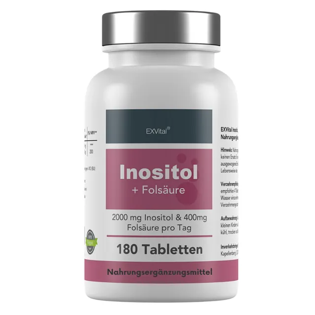 EXVital Frauengesundheit Inositolo con Acido Folico 180 Compresse Vegane