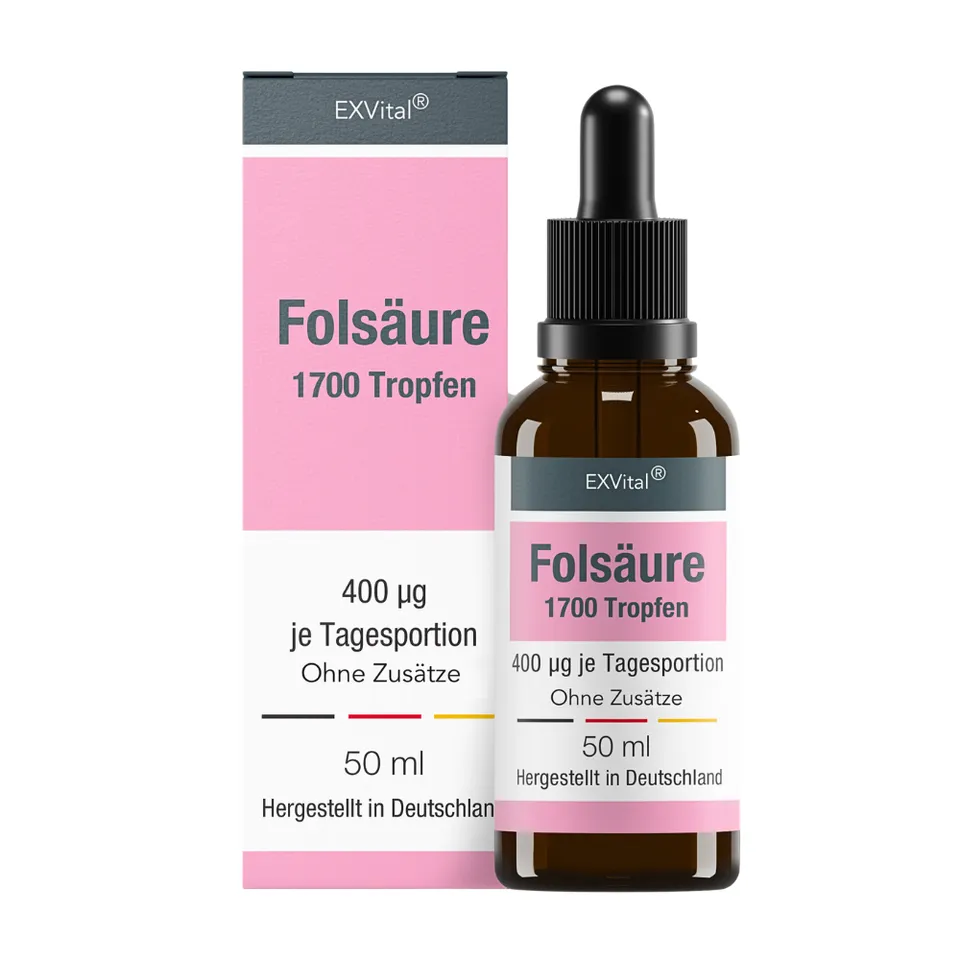 EXVital Frauengesundheit acido folico gocce 400 µg 50 ml gravidanza