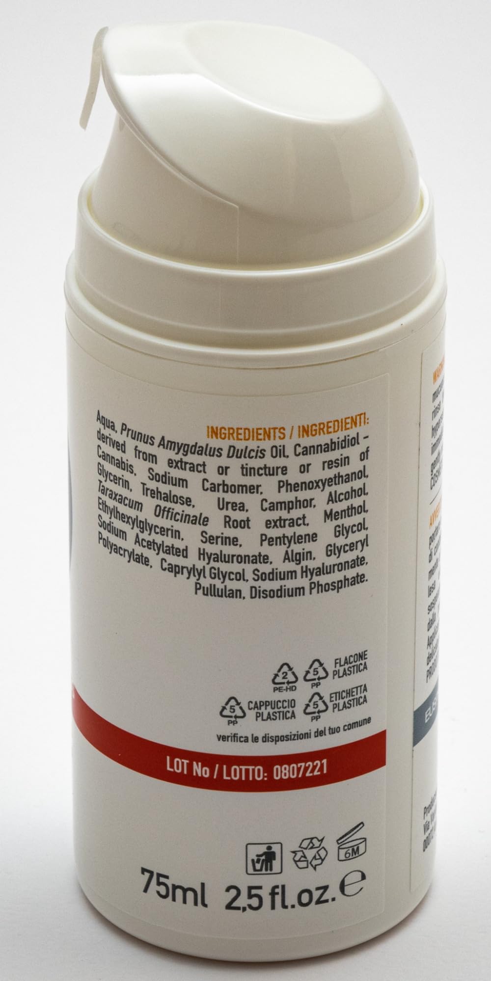 Eusphera Creme CBD crema riscaldante muscoli 75 ml