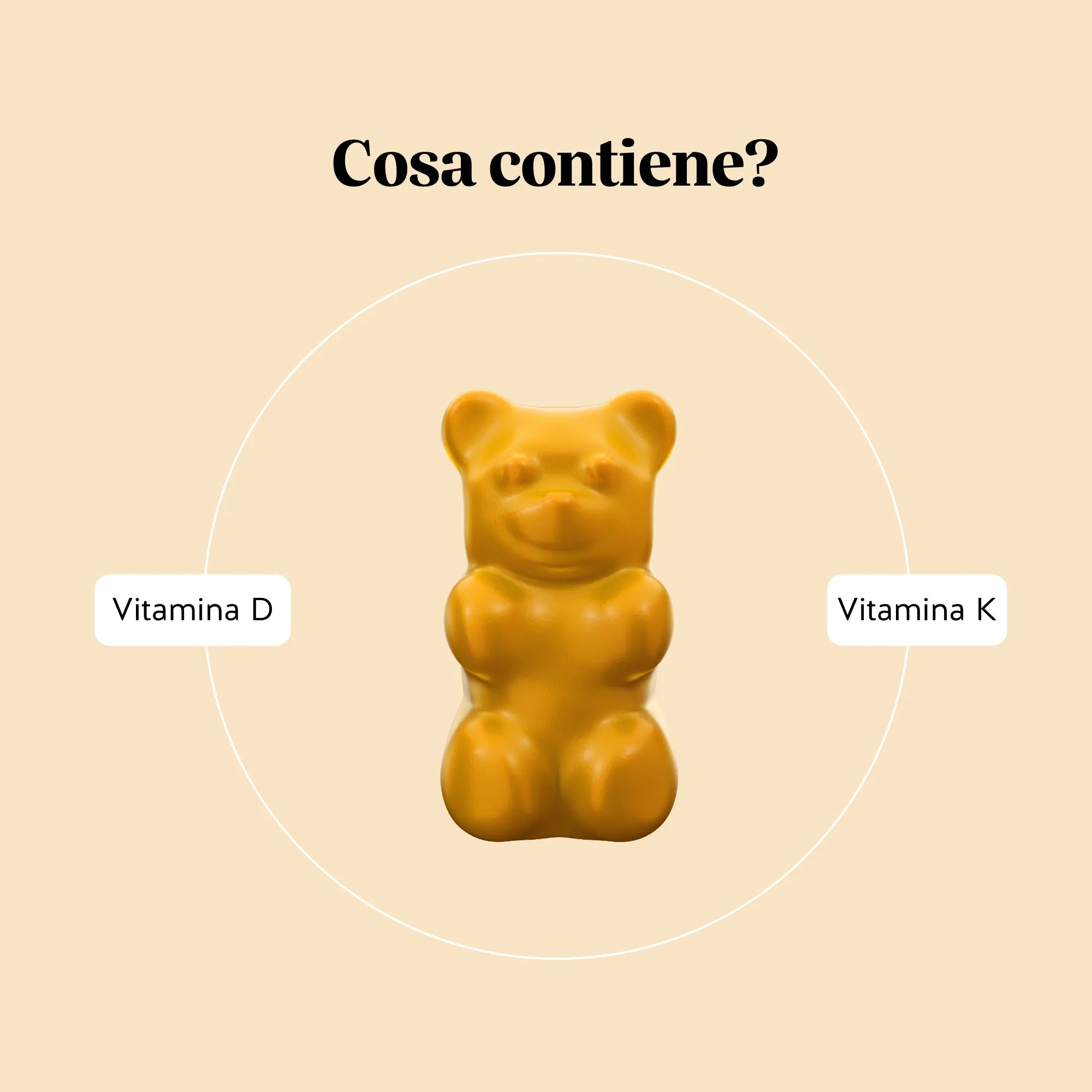 Beauty Bears Hey Sunshine Sun vitamina D3 orsetti 45 giorni limone