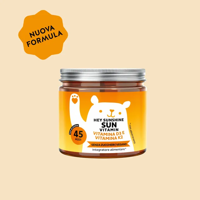 Beauty Bears Hey Sunshine Sun vitamina D3 orsetti 45 giorni limone