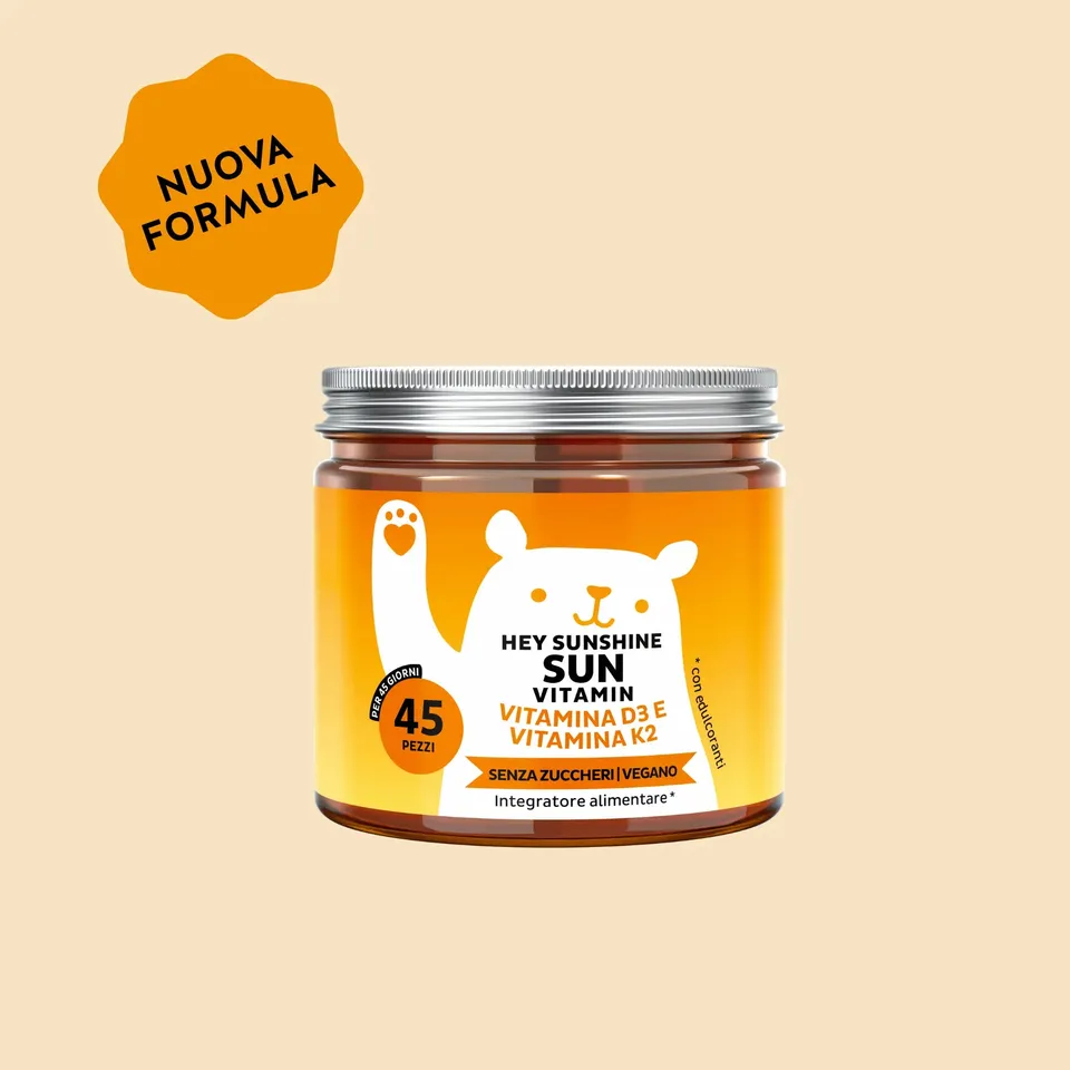 Beauty Bears Hey Sunshine Sun vitamina D3 orsetti 45 giorni limone