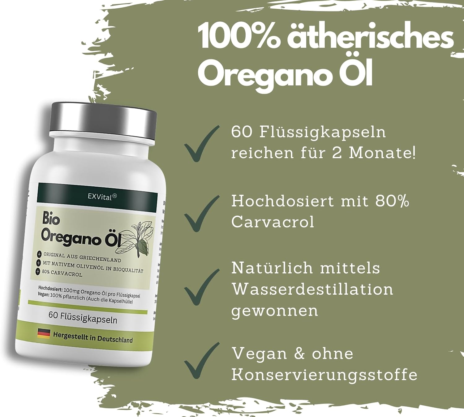 EXVital Bio Olio Origano capsule 60 carvacrolo 80%