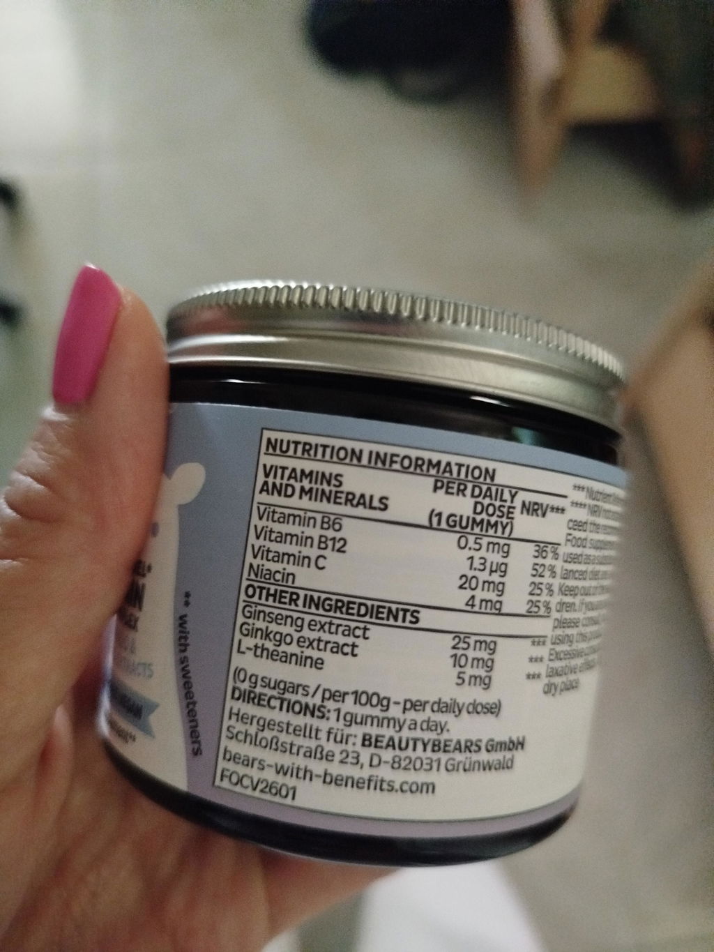 Beauty Bears Mind Fuel Brain Complex gommose 45 giorni focus
