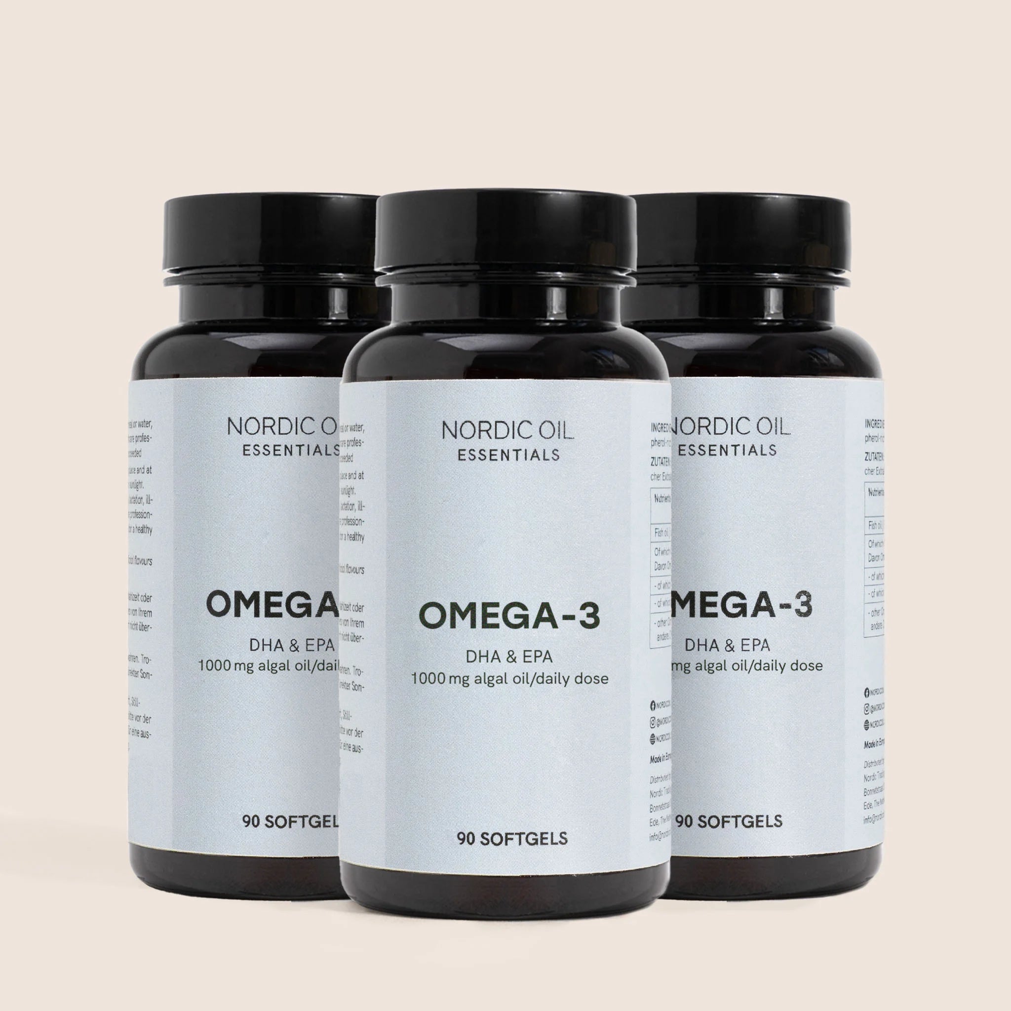 Nordic Oil Omega 3 capsule 270 pz olio di alghe DHA EPA