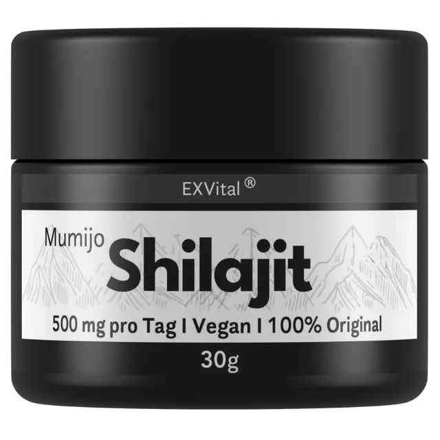 EXVital Mumijo Shilajit 85+ integratore 30g fulvico