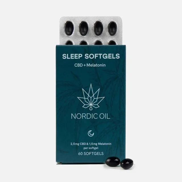Nordic Oil Capsule CBD Melatonina 60 capsule sonno