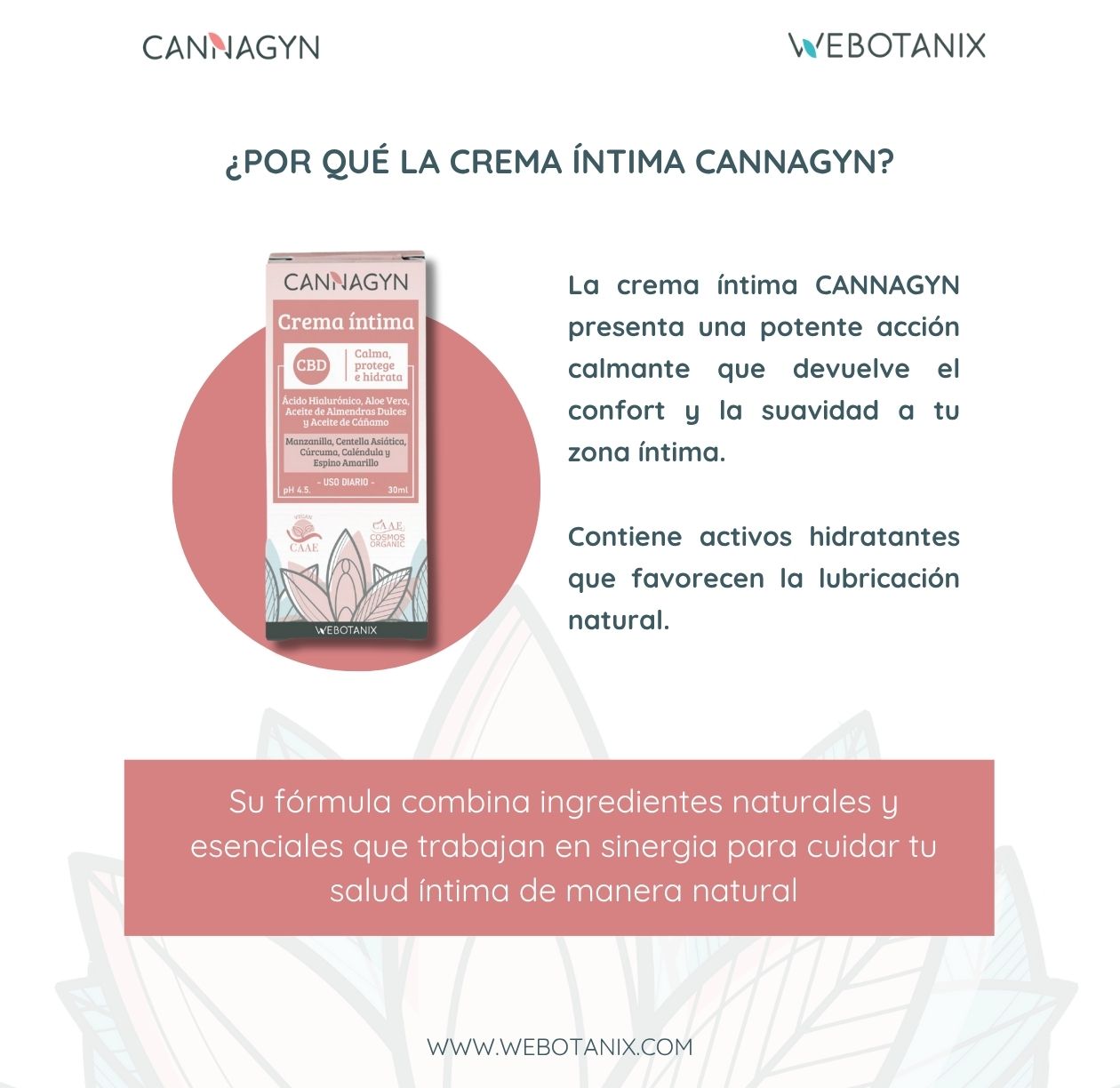 Webotanix Cannagyn crema intima bio CBD 30ml