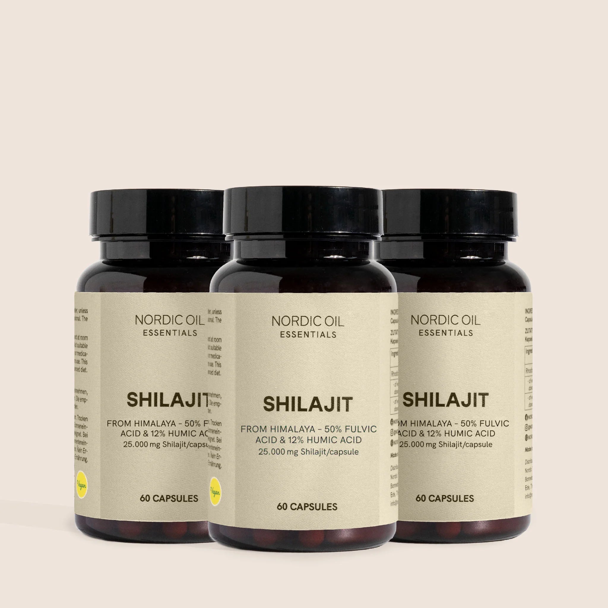 Nordic Oil Shilajit Capsule 3 Flaconi 500 mg