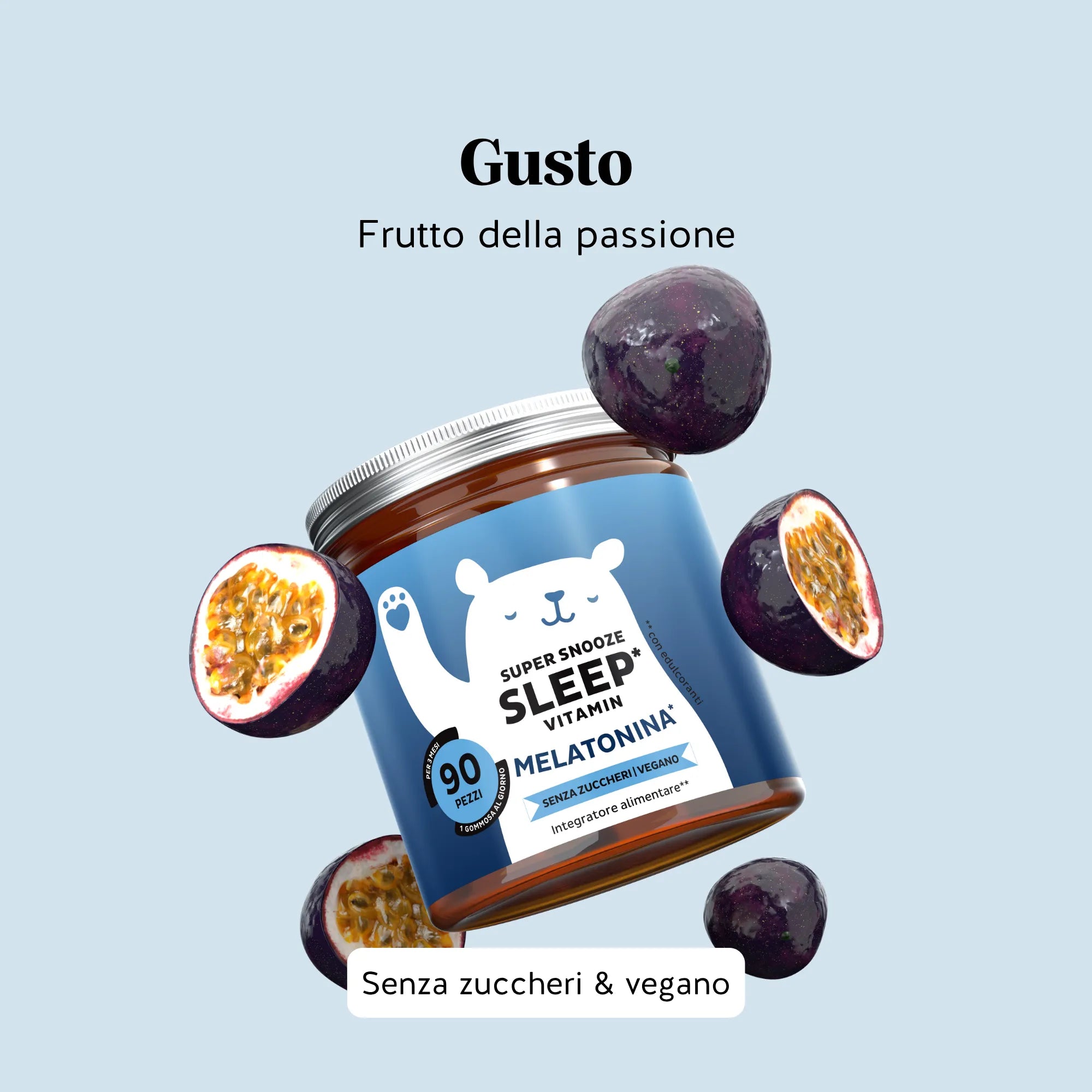 Beauty Bears Super Snooze Sleep gommose 45 giorni melatonina