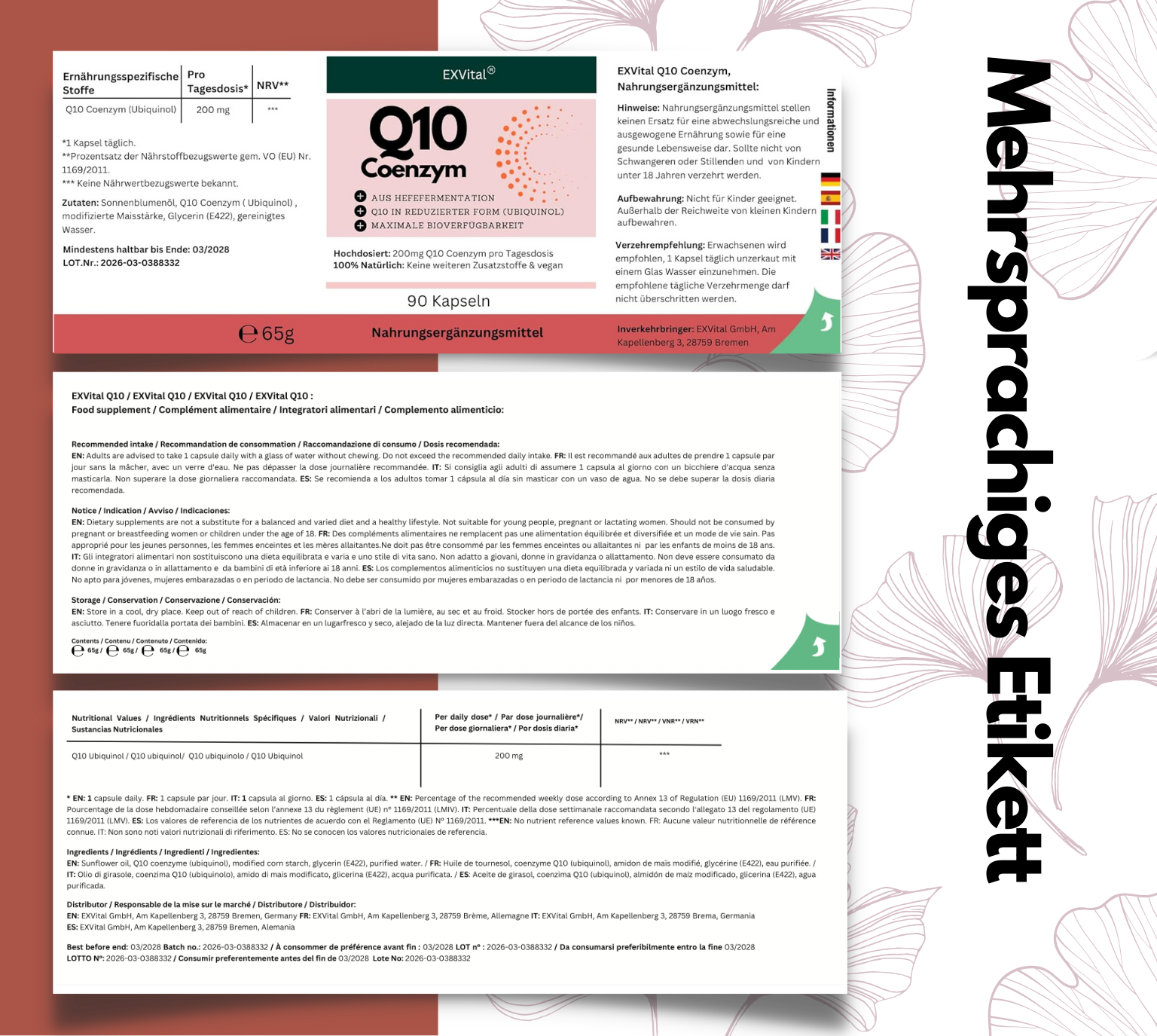 EXVital Q10 Ubiquinol 200 mg 90 capsule bellezza