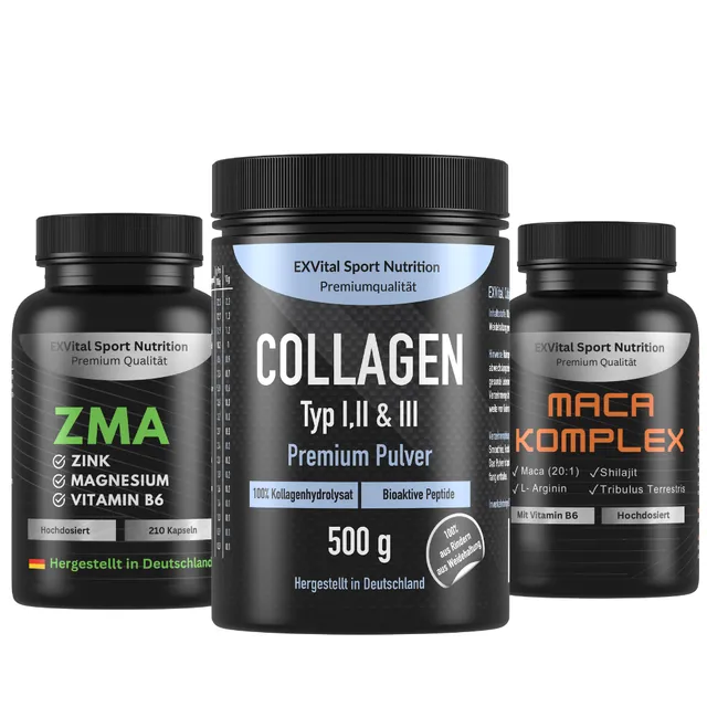 EXVital Performance Stack collagene ZMA maca sport