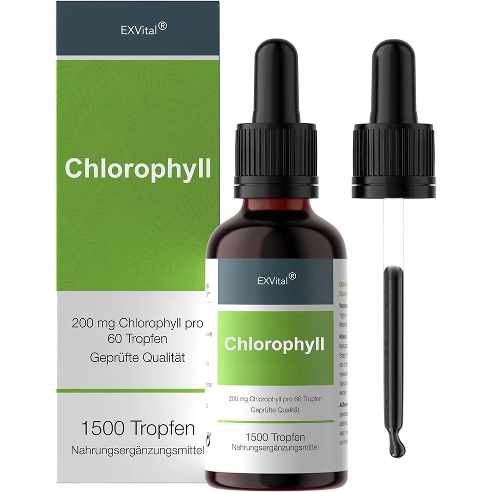 EXVital Darmgesundheit Liquid Chlorophyll gocce 50 ml alfalfa
