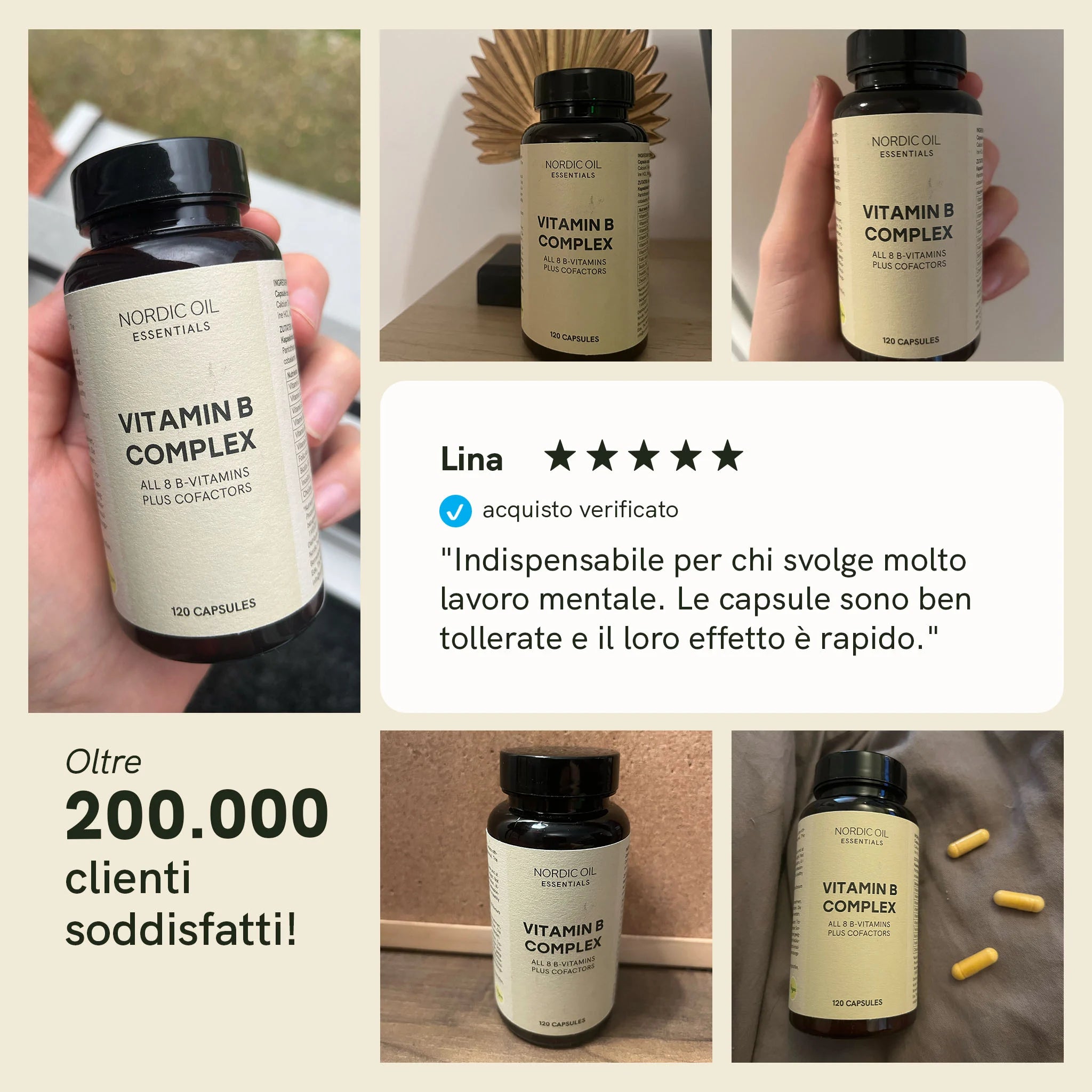 Nordic Oil Complesso Vitamina B capsule energia vegane