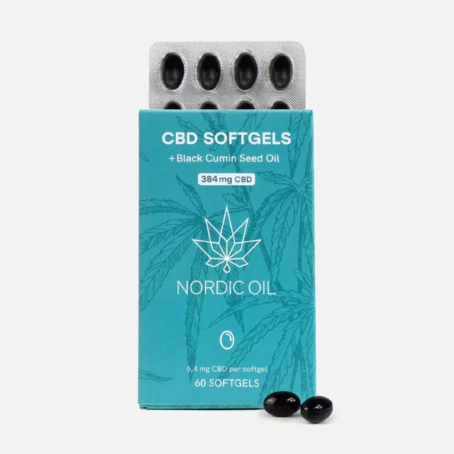 Nordic Oil CBD Capsules 384 mg capsule CBD 60 capsule 6,4 mg