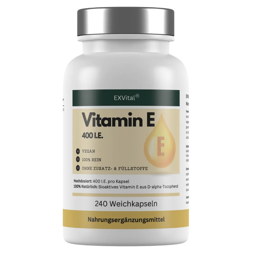 EXVital Essentials Vitamina E capsule 400 UI 240 pezzi girasole