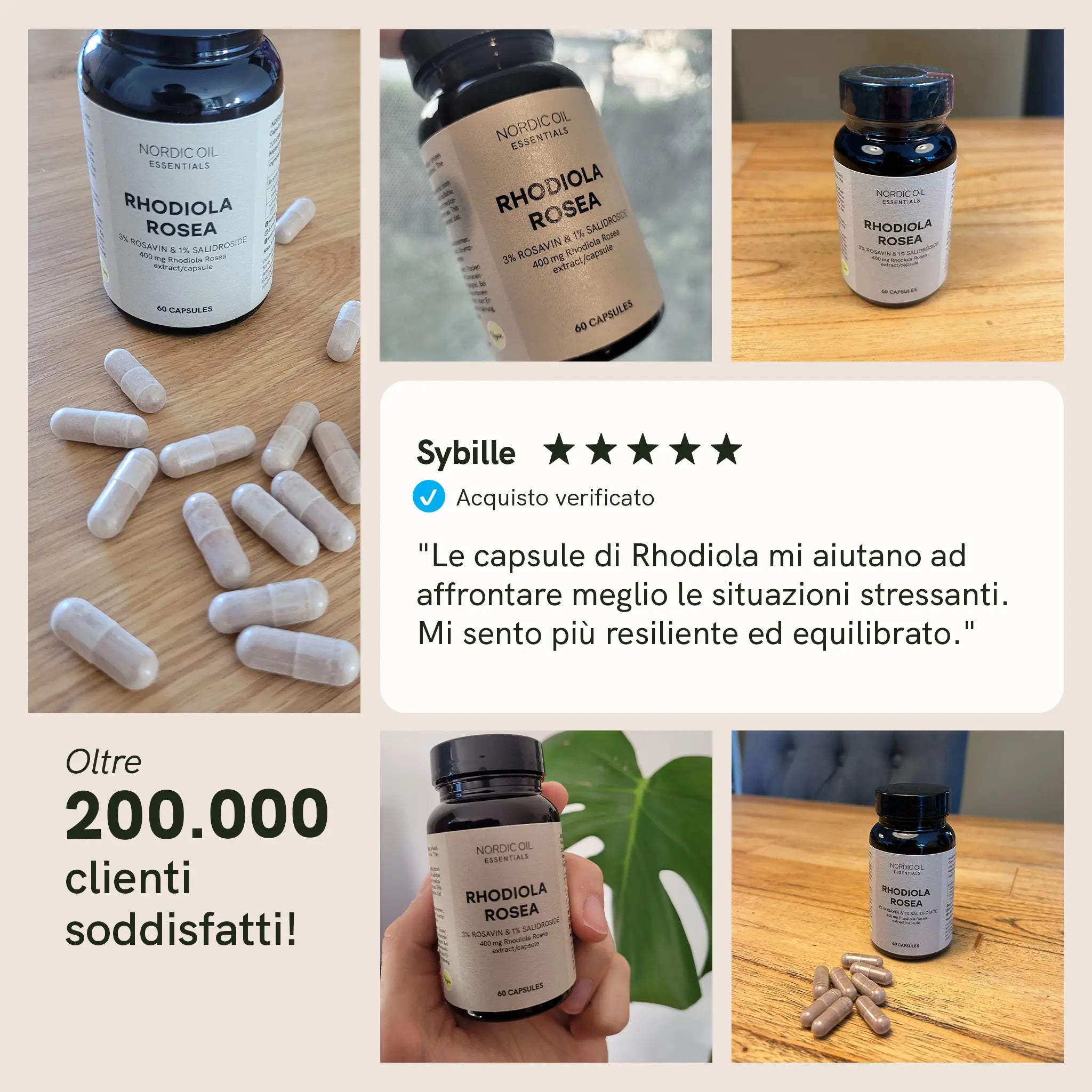 Nordic Oil CBD Capsules Rhodiola Rosea Capsule vegane