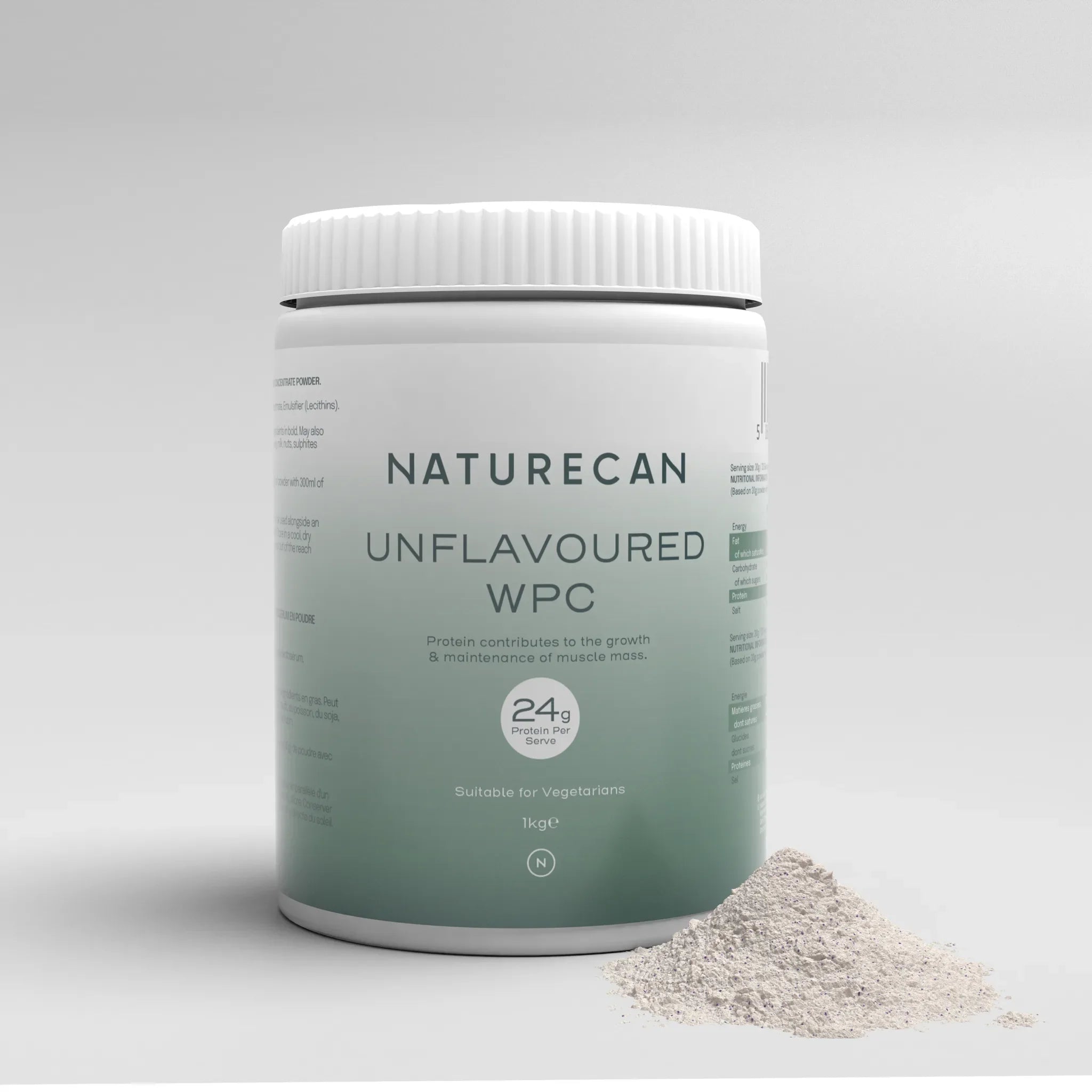 Naturecan Protein Whey Proteine Siero Latte 1kg Non Aromatizzato