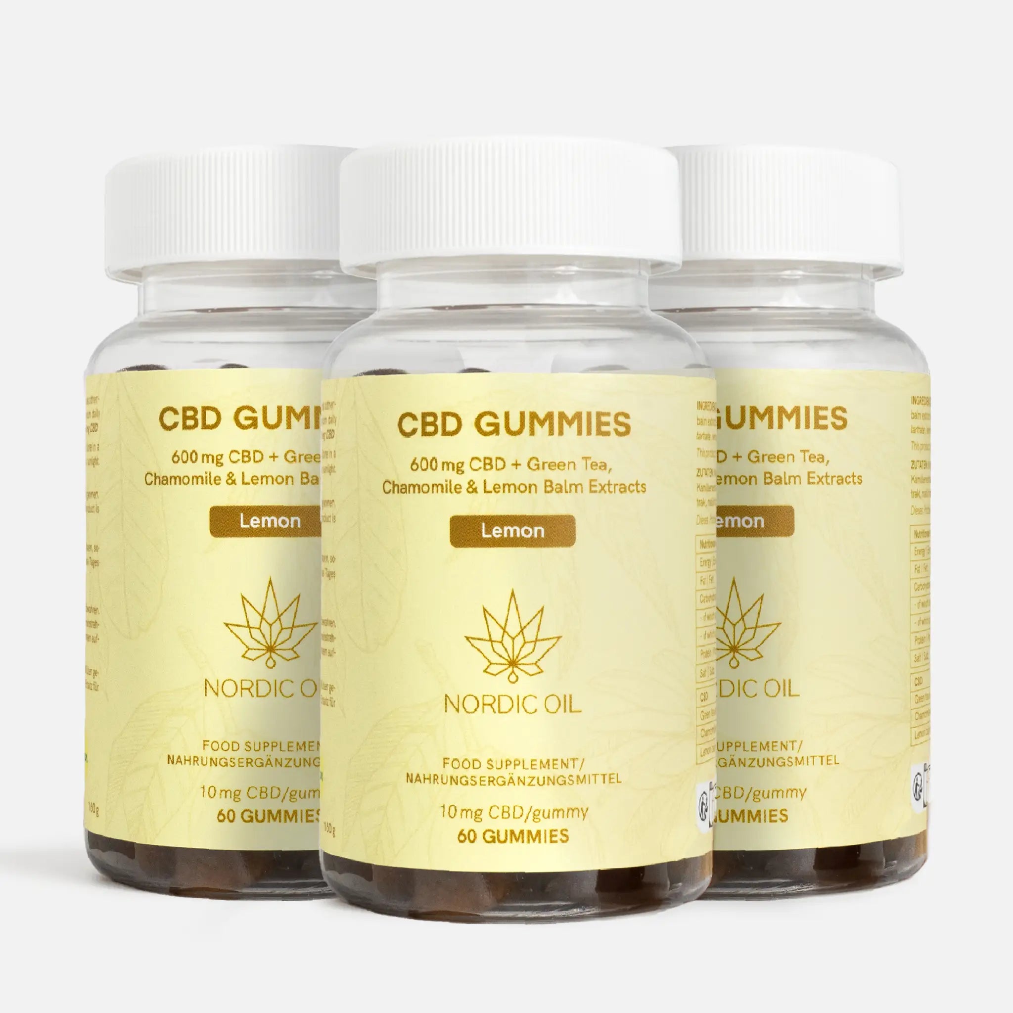 Nordic Oil CBD Gummies RELAX gommose 3x60 pezzi 10 mg camomilla