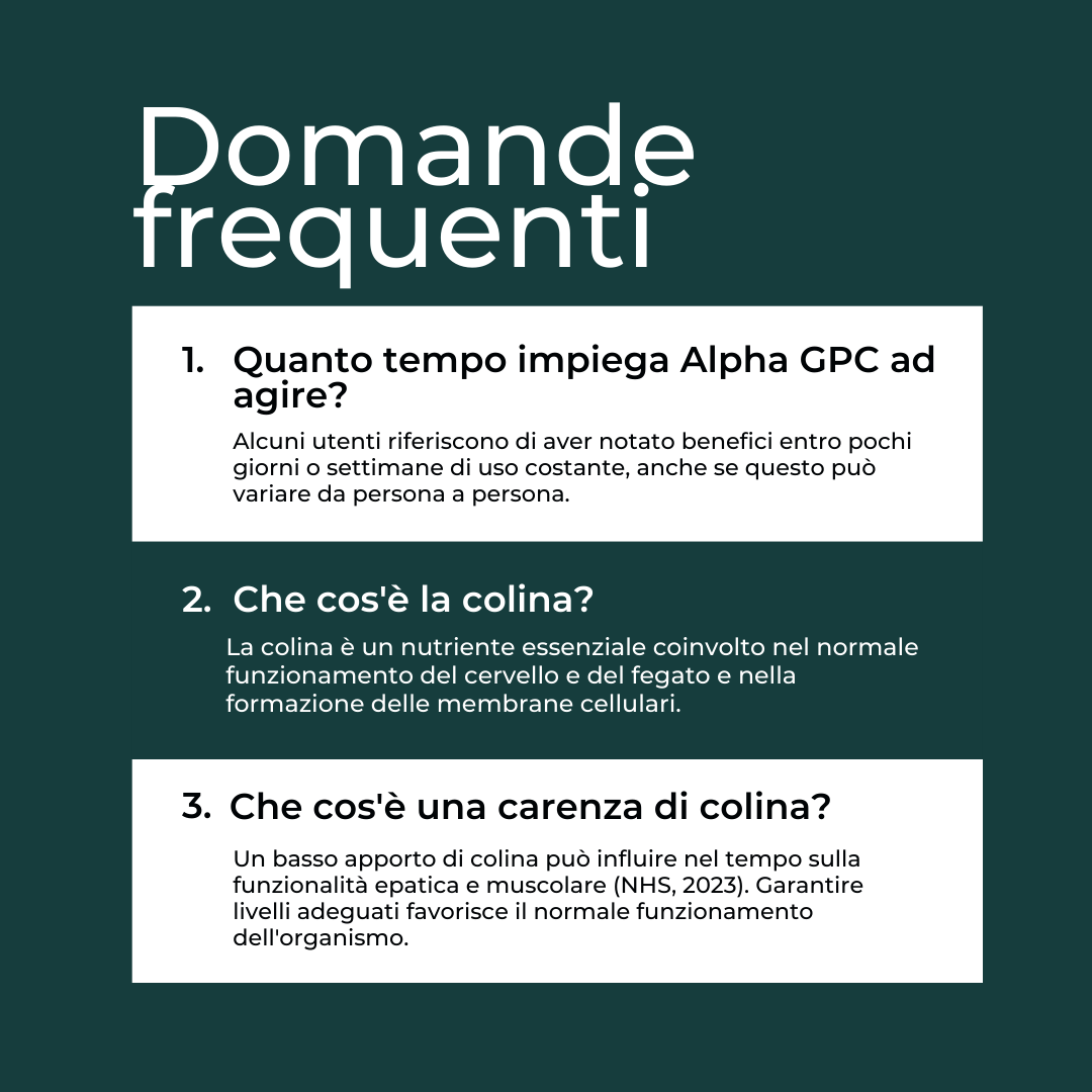 Naturecan Alpha GPC capsule integratore 60 capsule colina