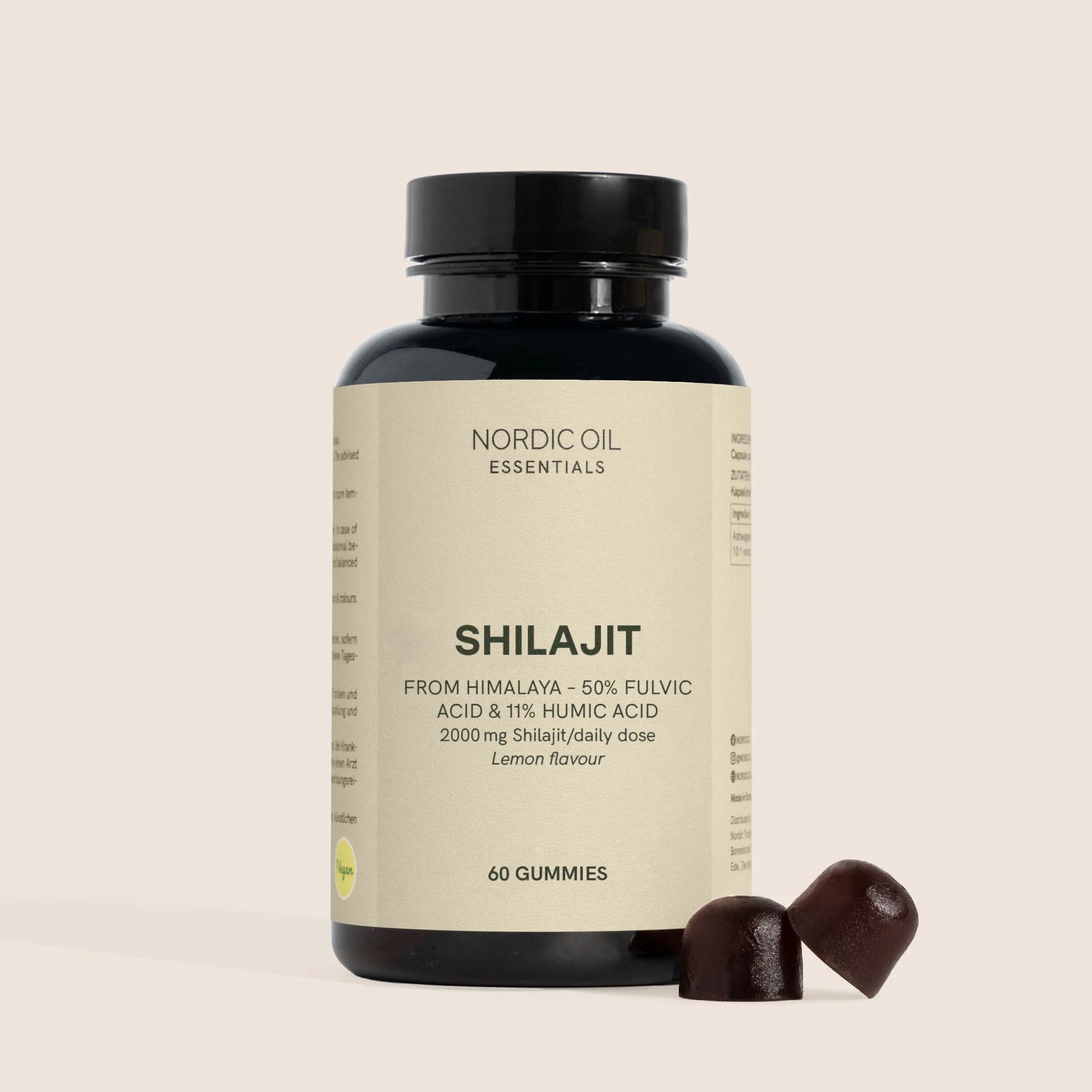 Nordic Oil Shilajit Gummies Limone 60 Gommose Vegane