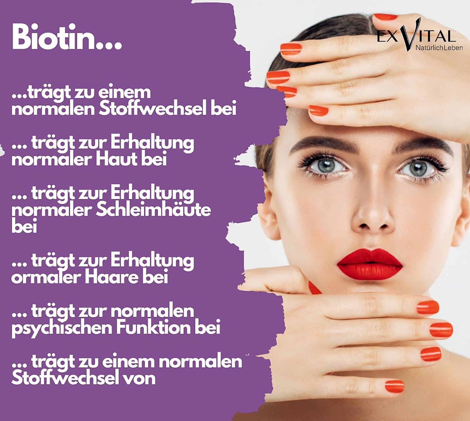 EXVital Haare & Nägel Biotina 365 compresse 10000 mcg