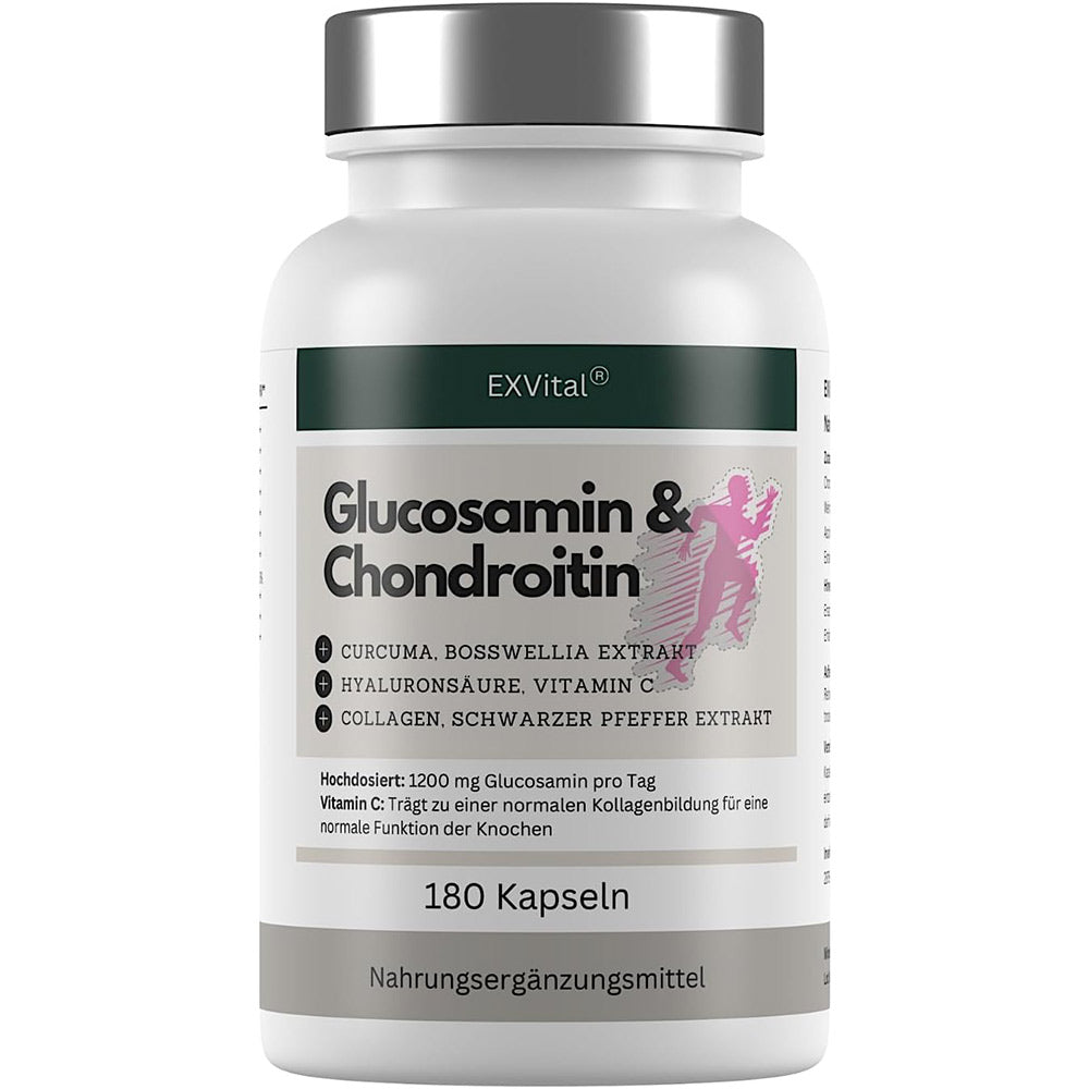 EXVital Muskeln Gelenke glucosamina condroitina capsule 180 pezzi