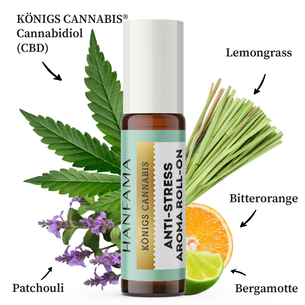 Hanfama Antistress roll on CBD 10 ml lemongrass bergamotto