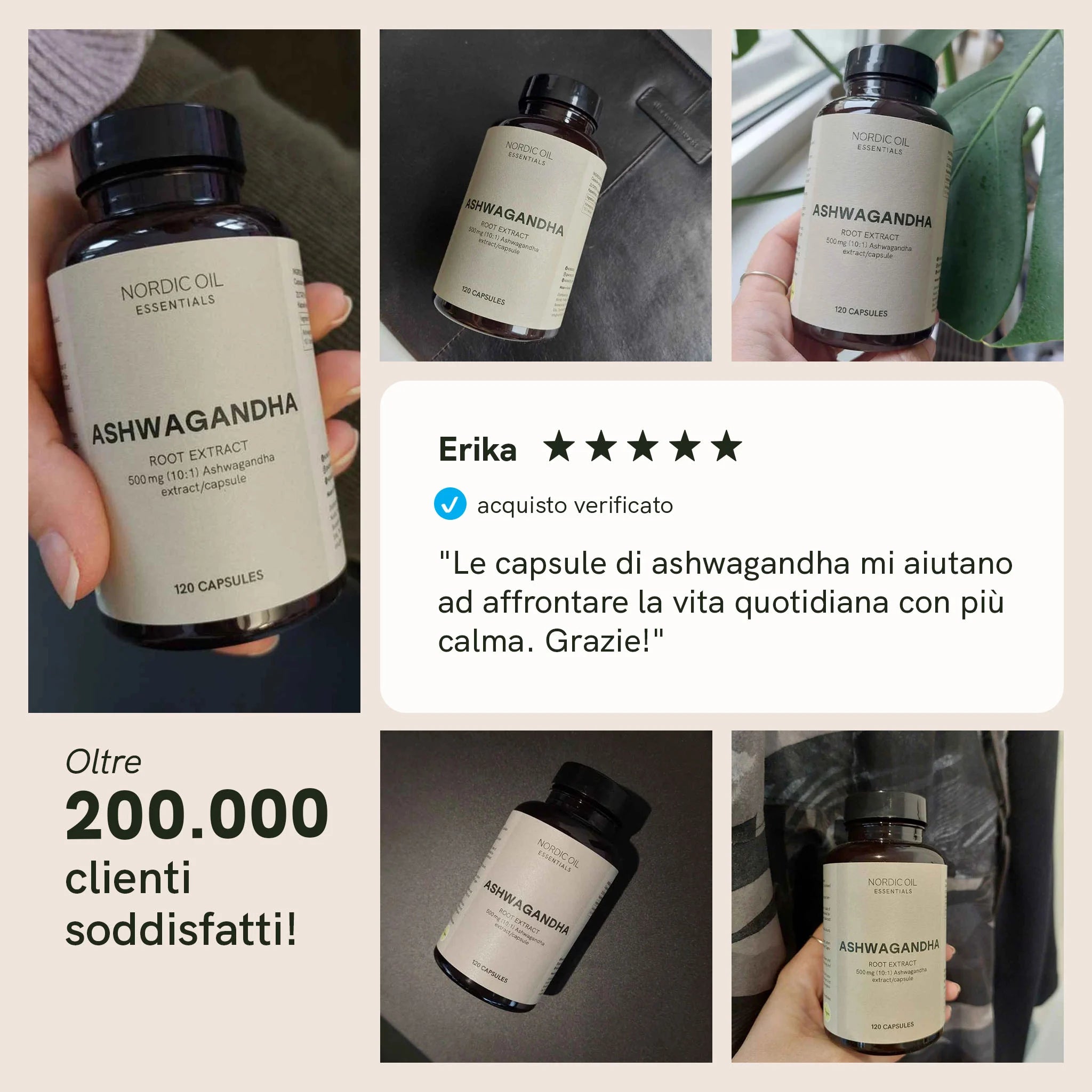 Nordic Oil Ashwagandha Capsule 120 Pezzi 500 mg
