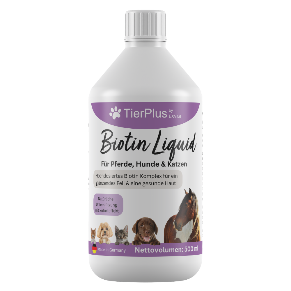 EXVital TierPlus Biotina Liquida cavalli cani gatti zinco