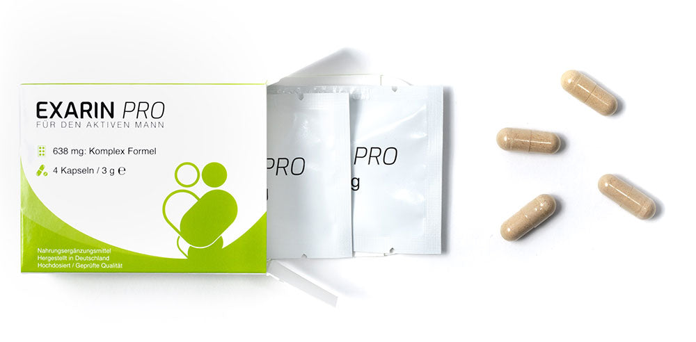 EXVital Exarin Pro 638mg integratore uomo capsule vegane