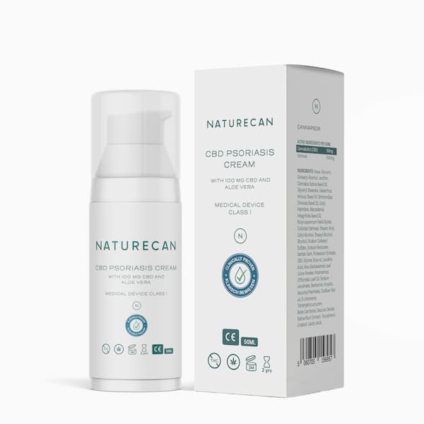 Naturecan CBD Crema Psoriasi 50 ml 100 mg aloe vera