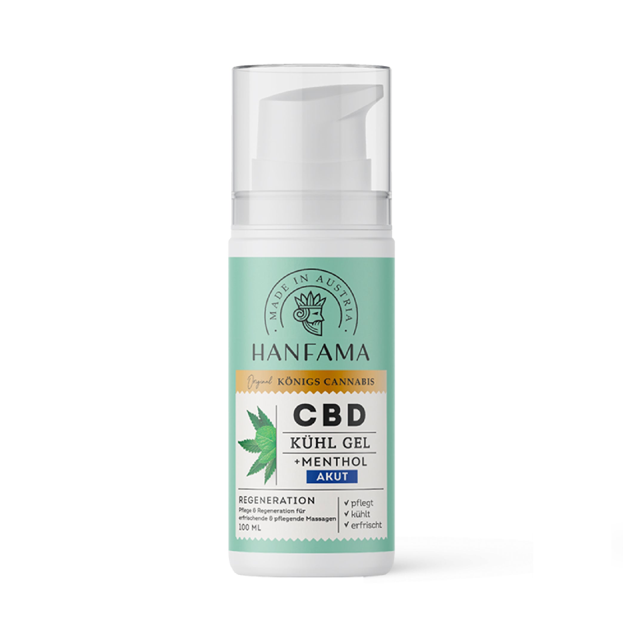 Hanfama Warm- und Kaltmassage Gel CBD 100 ml mentolo eucalipto