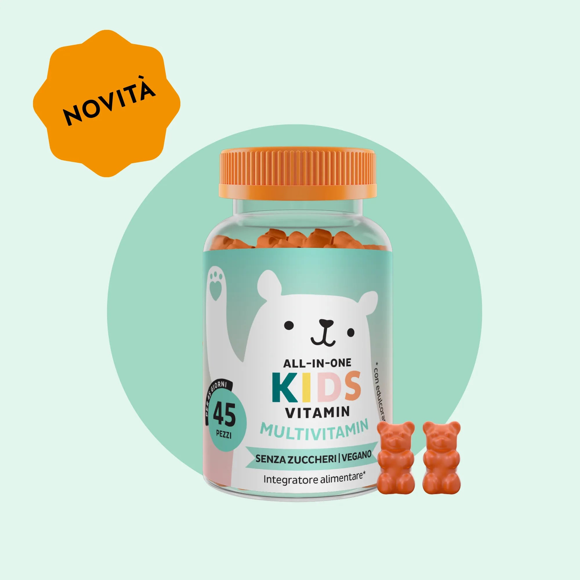 Beauty Bears All in One Kids orsetti arancia 45 giorni vitamina D